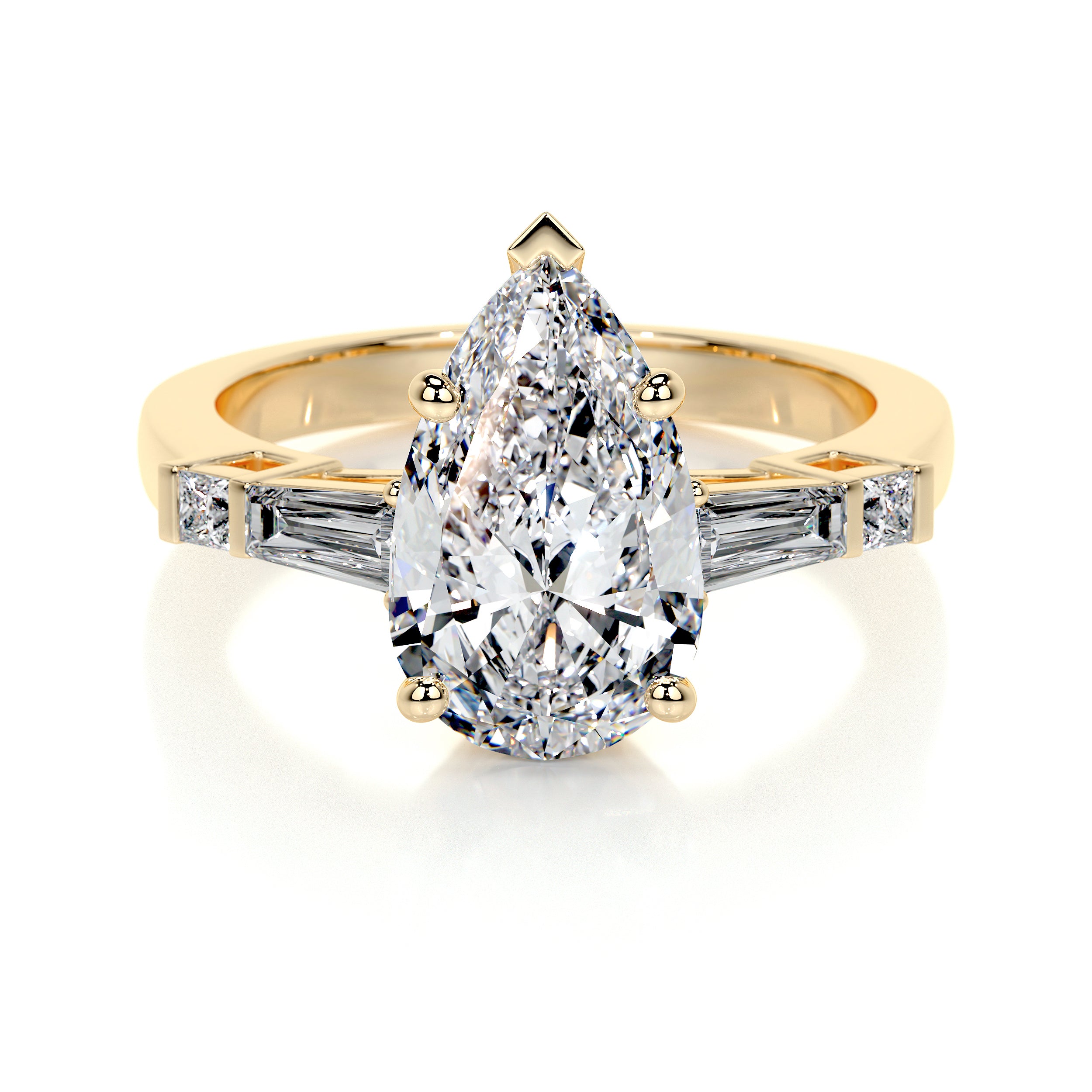 Keyshawna Lab Grown Diamond Ring -18K Yellow Gold