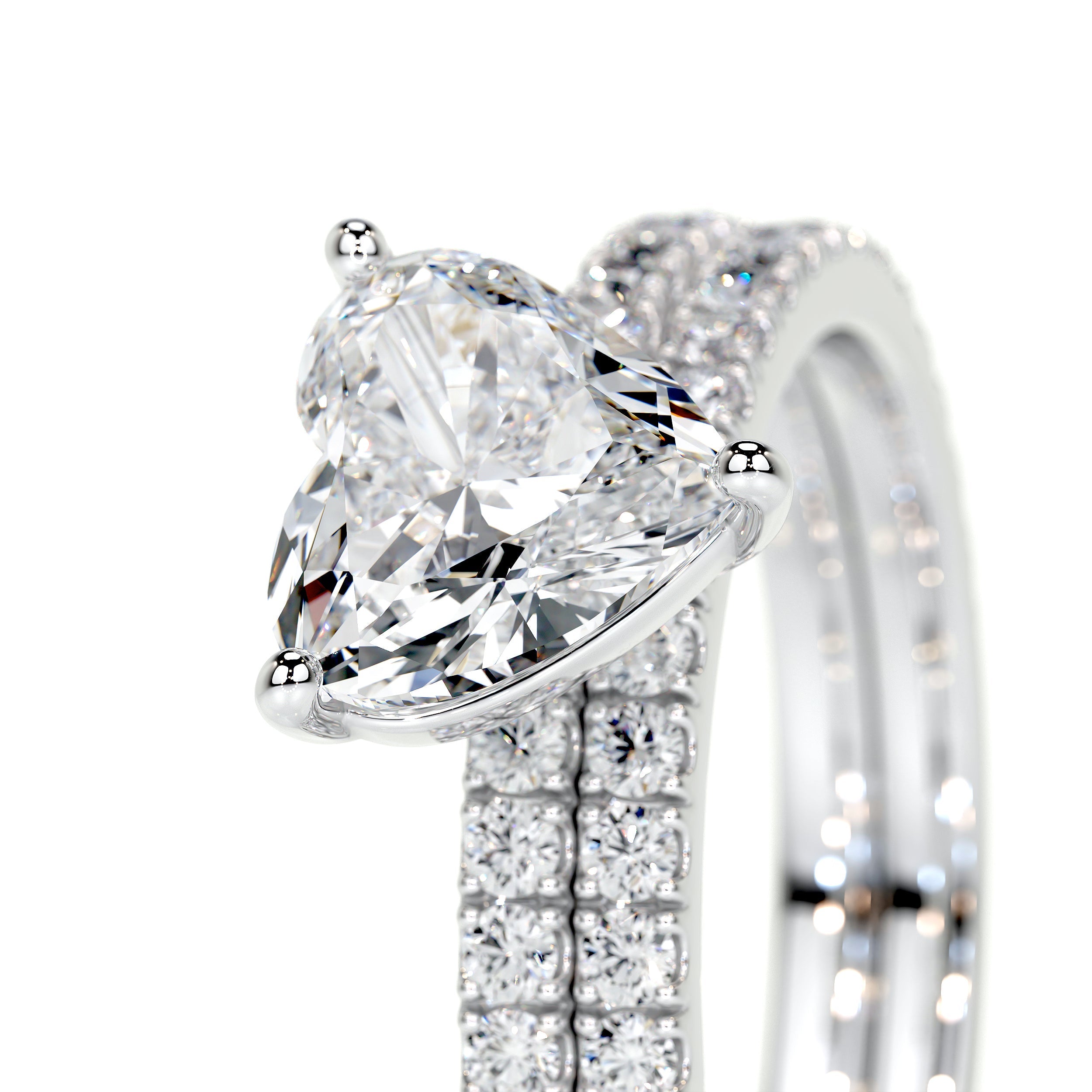 Stephanie Lab Grown Diamond Bridal Set -14K White Gold