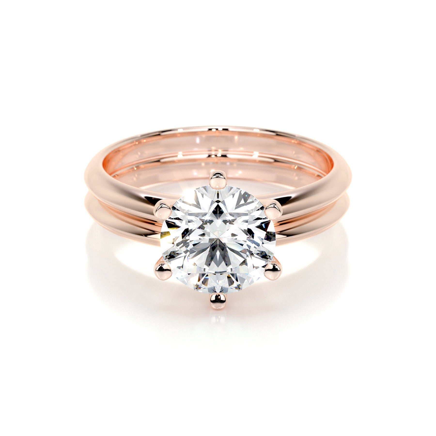 Alexis Lab Grown Diamond Bridal Set (1.5 Carat) -14K Rose Gold