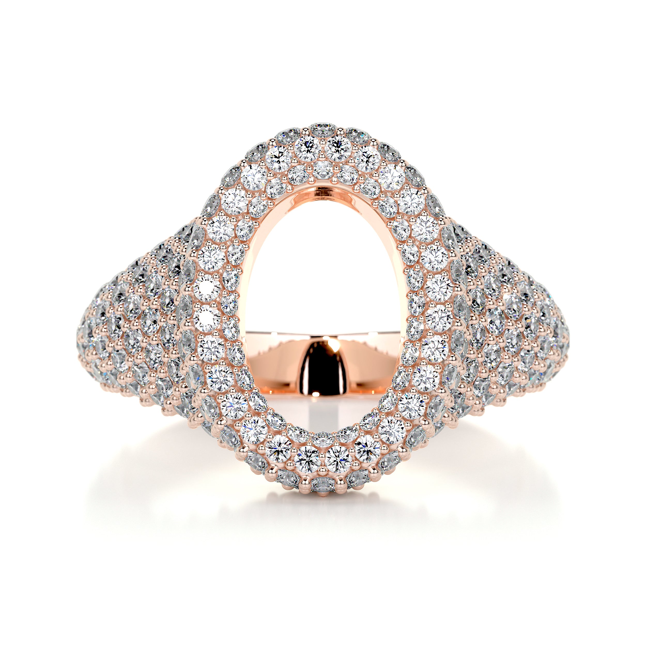Angelina Wedding Ring (1.4 Carat) -14K Rose Gold