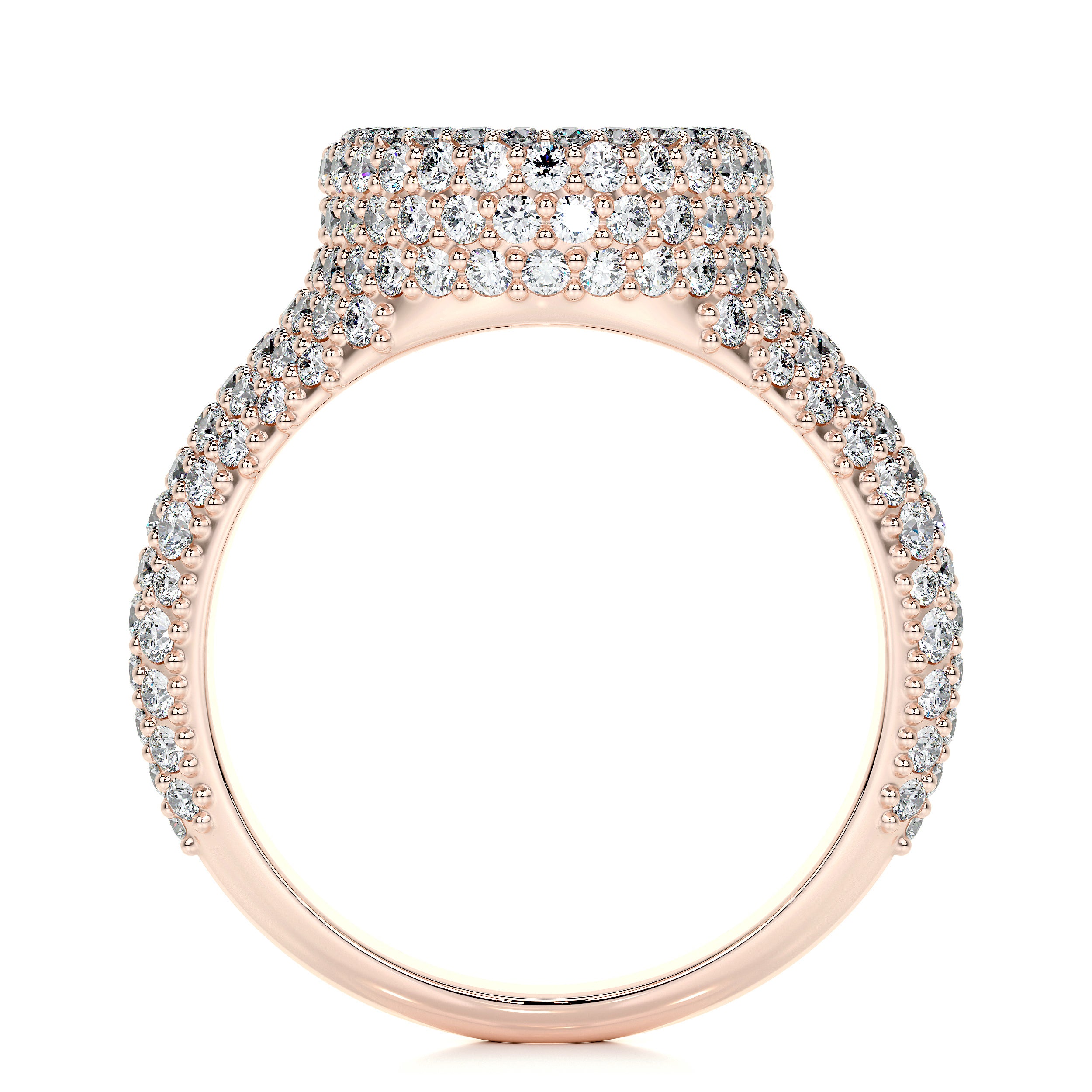 Angelina Lab Grown Diamond Wedding Ring   (1.4 Carat) -14K Rose Gold
