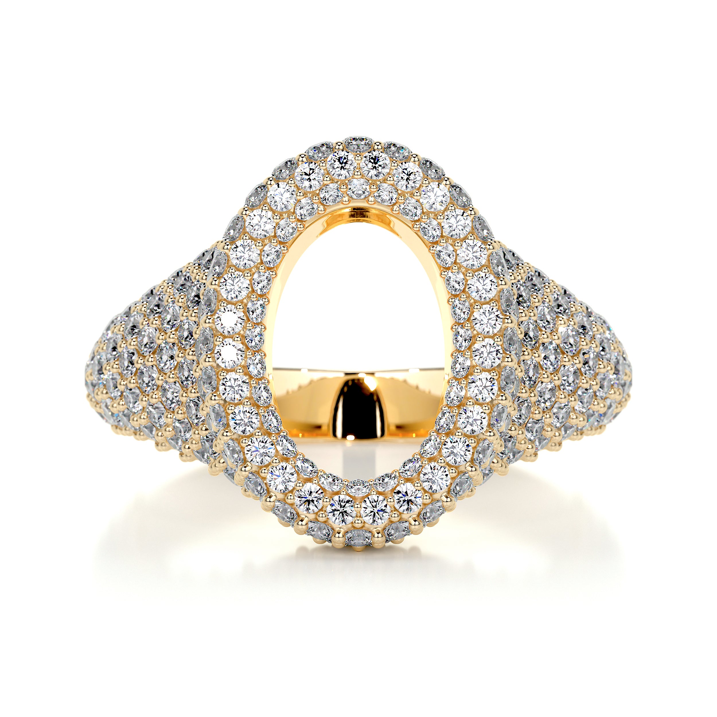 Angelina Wedding Ring (1.4 Carat) -18K Yellow Gold