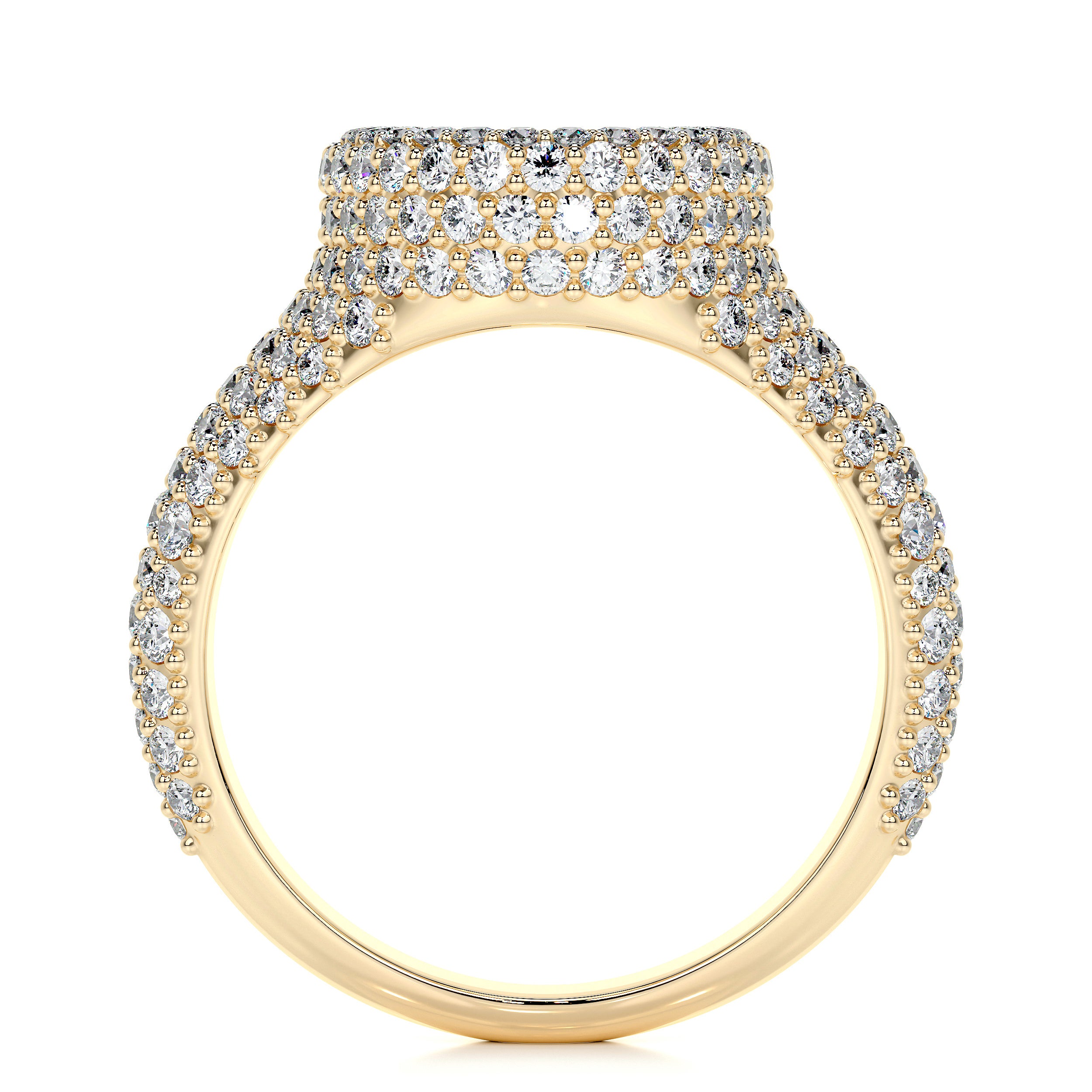 Angelina Lab Grown Diamond Wedding Ring (1.4 Carat) -18K Yellow Gold