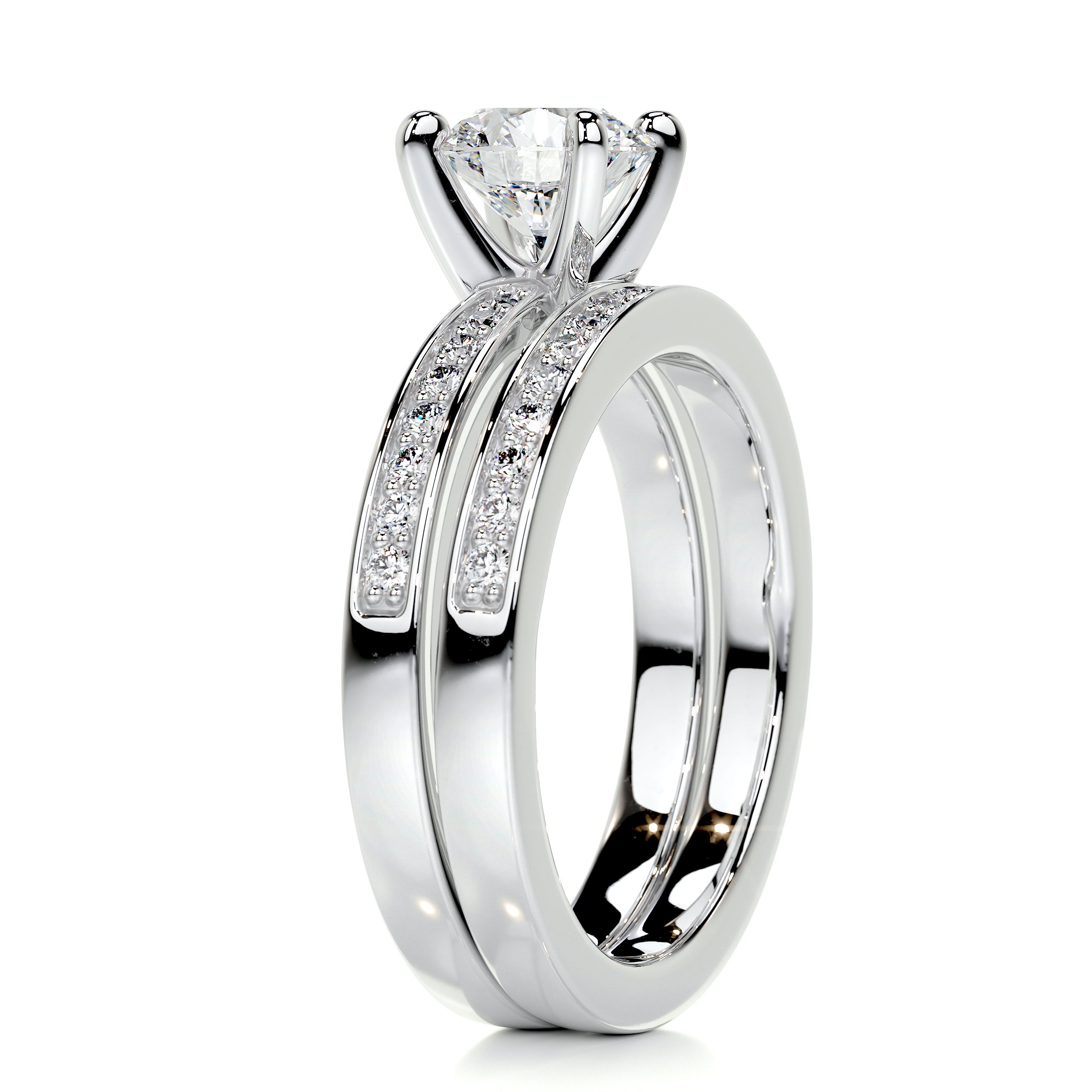 Giselle Diamond Bridal Set -14K White Gold