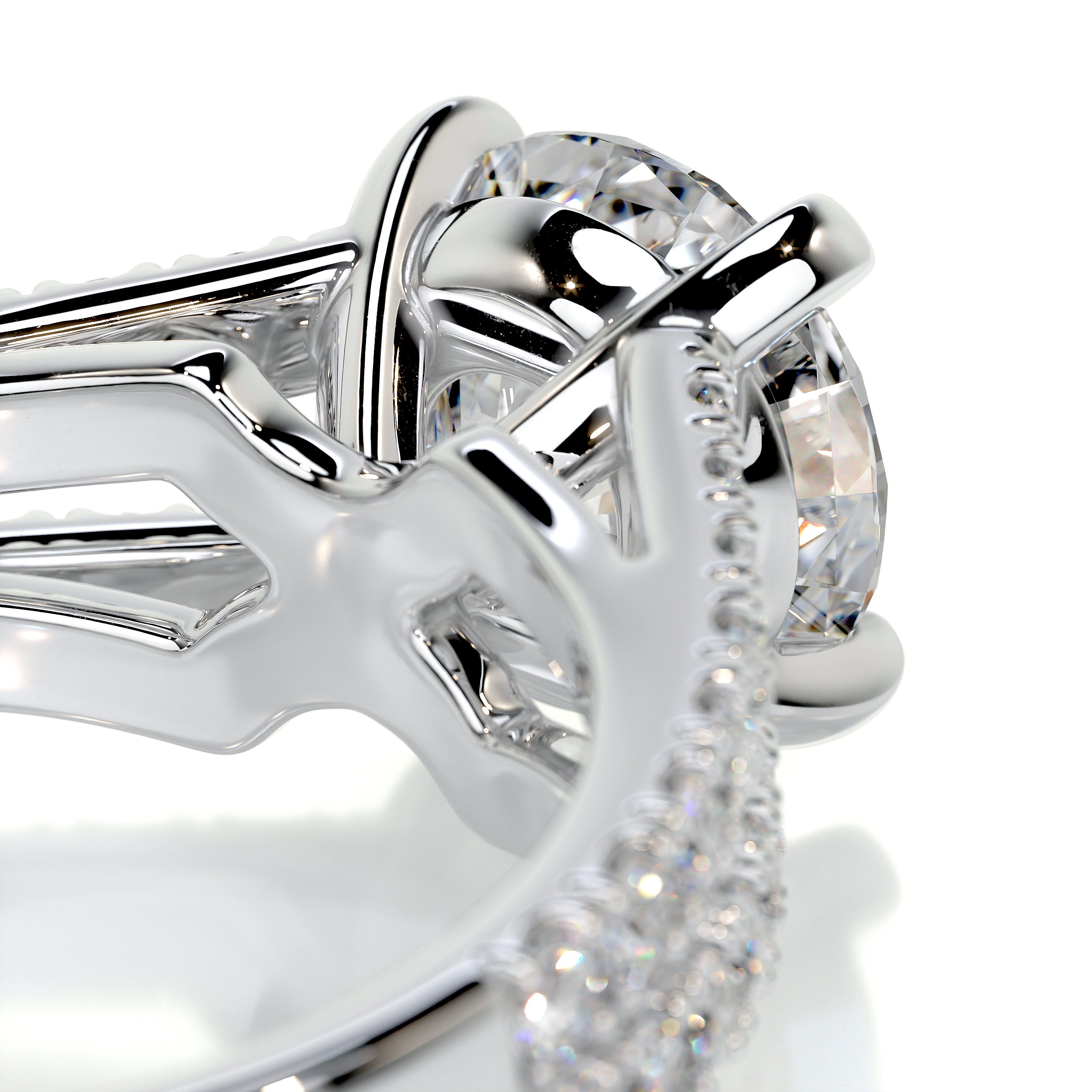 Sadie Diamond Engagement Ring -18K White Gold