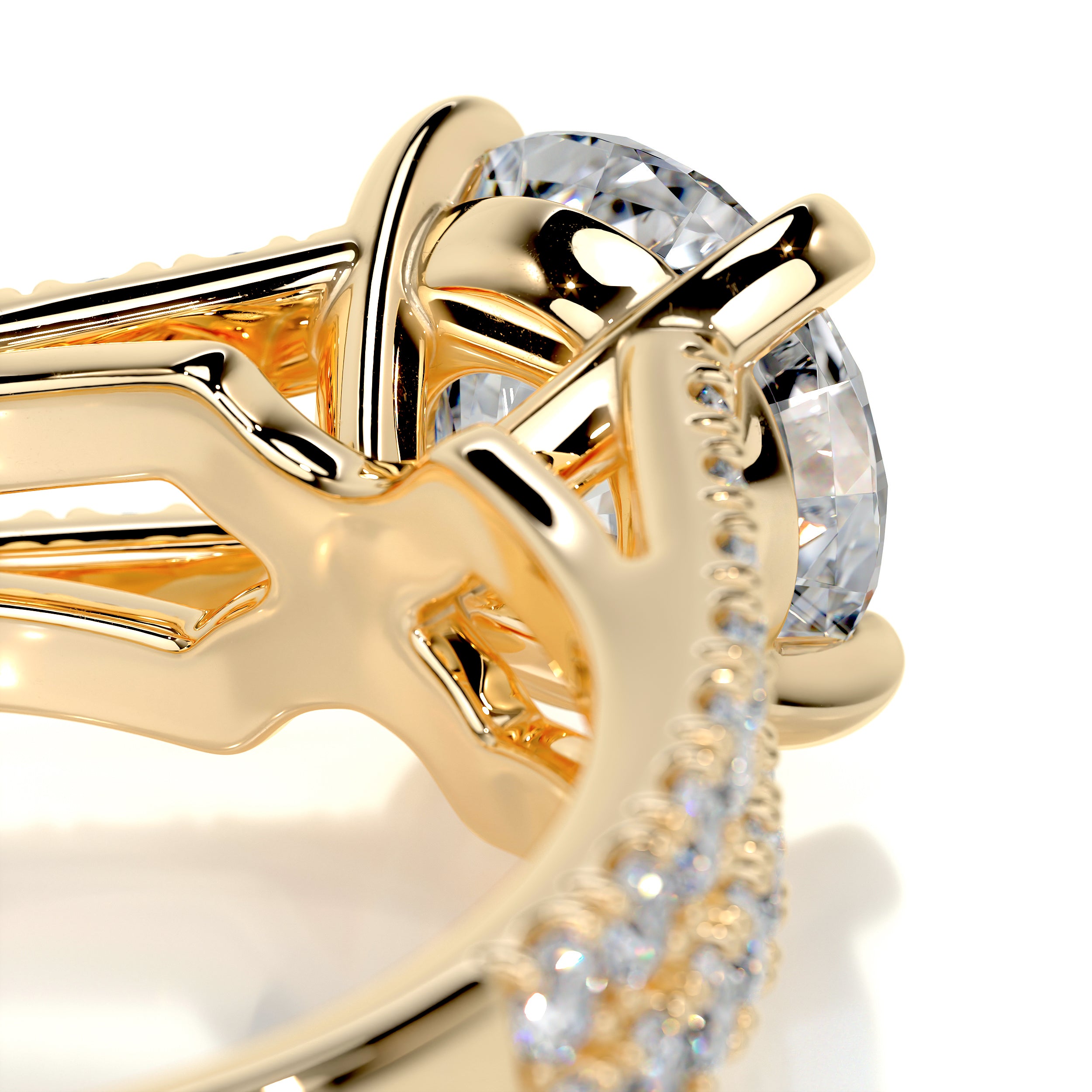 Sadie Diamond Engagement Ring -18K Yellow Gold