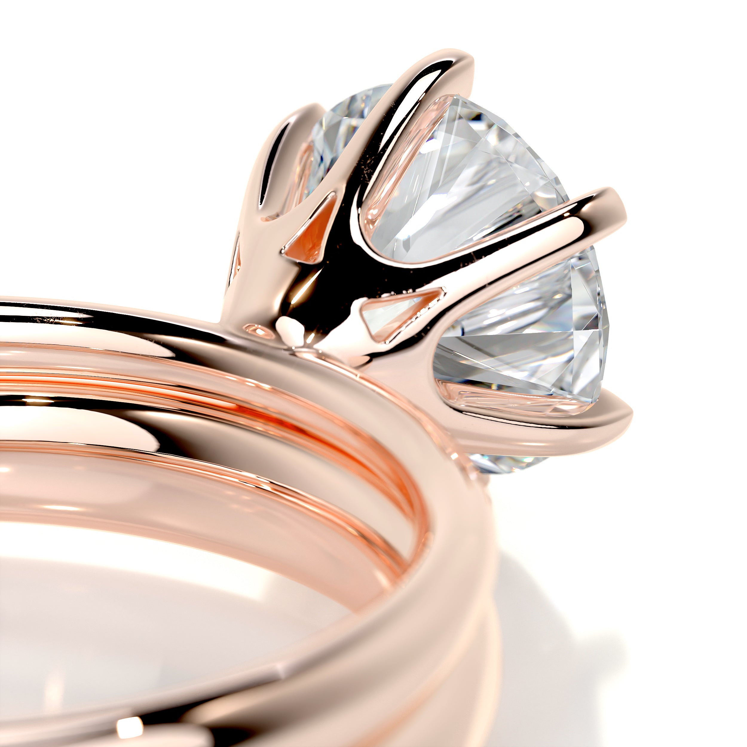 Samantha Diamond Bridal Set -14K Rose Gold