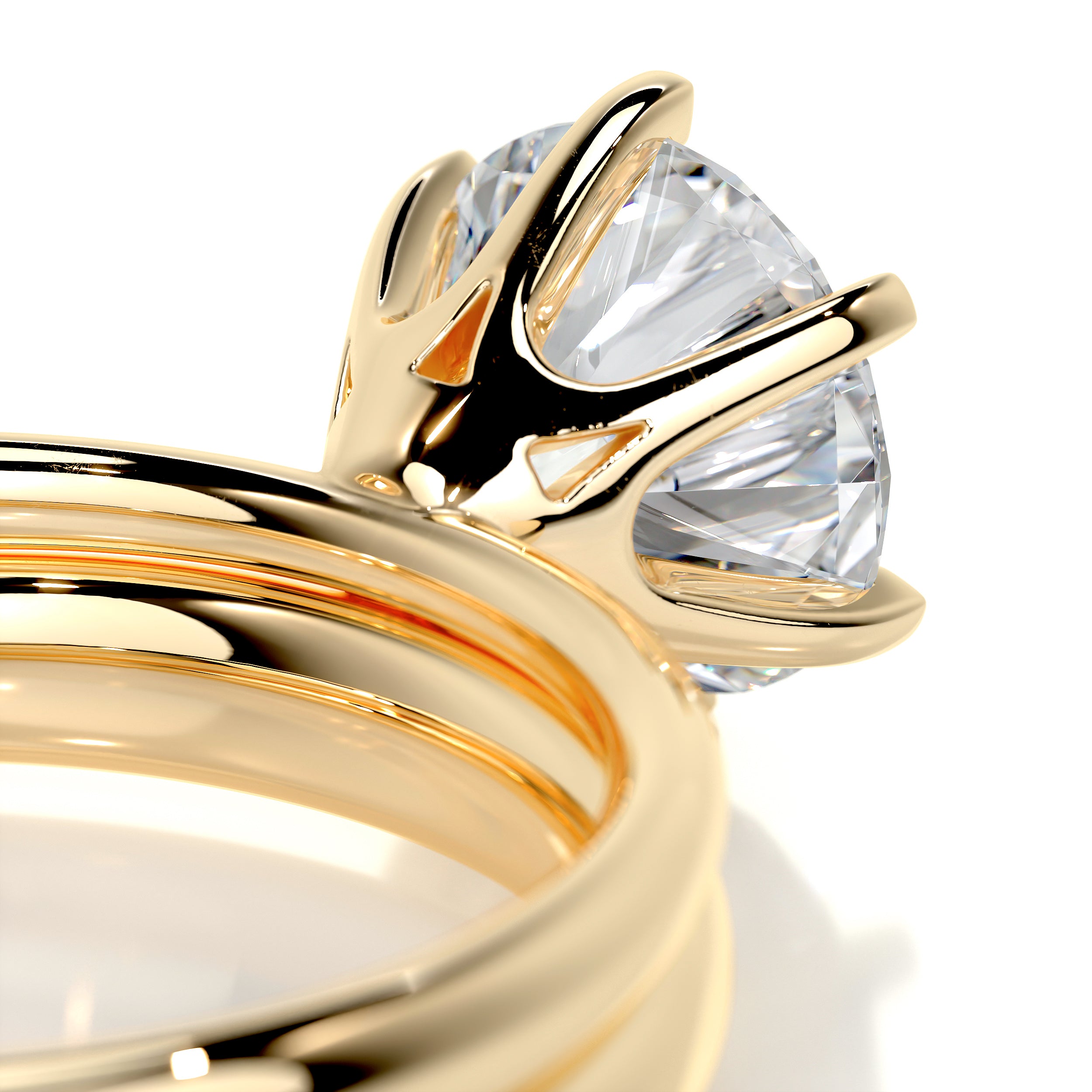 Samantha Diamond Bridal Set -18K Yellow Gold