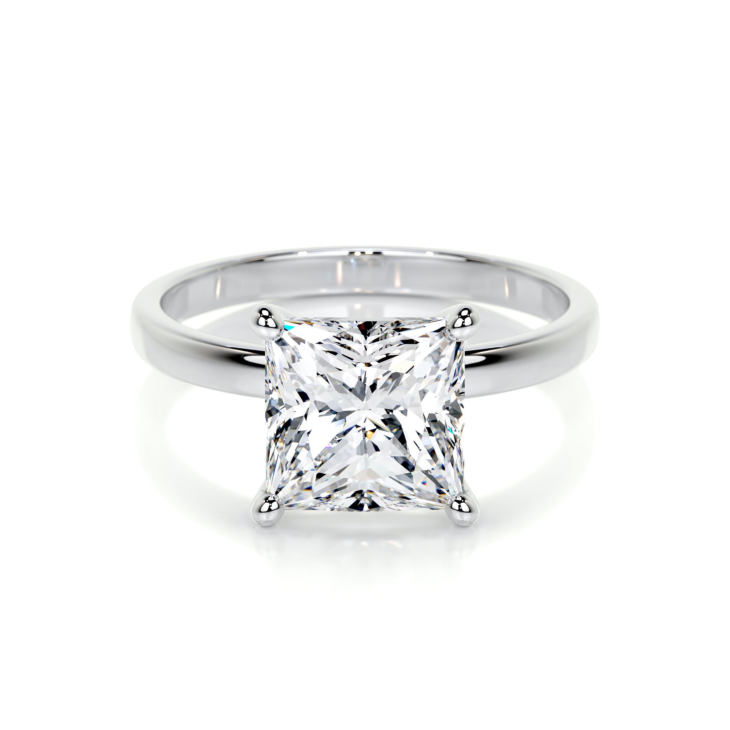 Jessica Lab Grown Diamond Ring (3 Carat) -18K White Gold