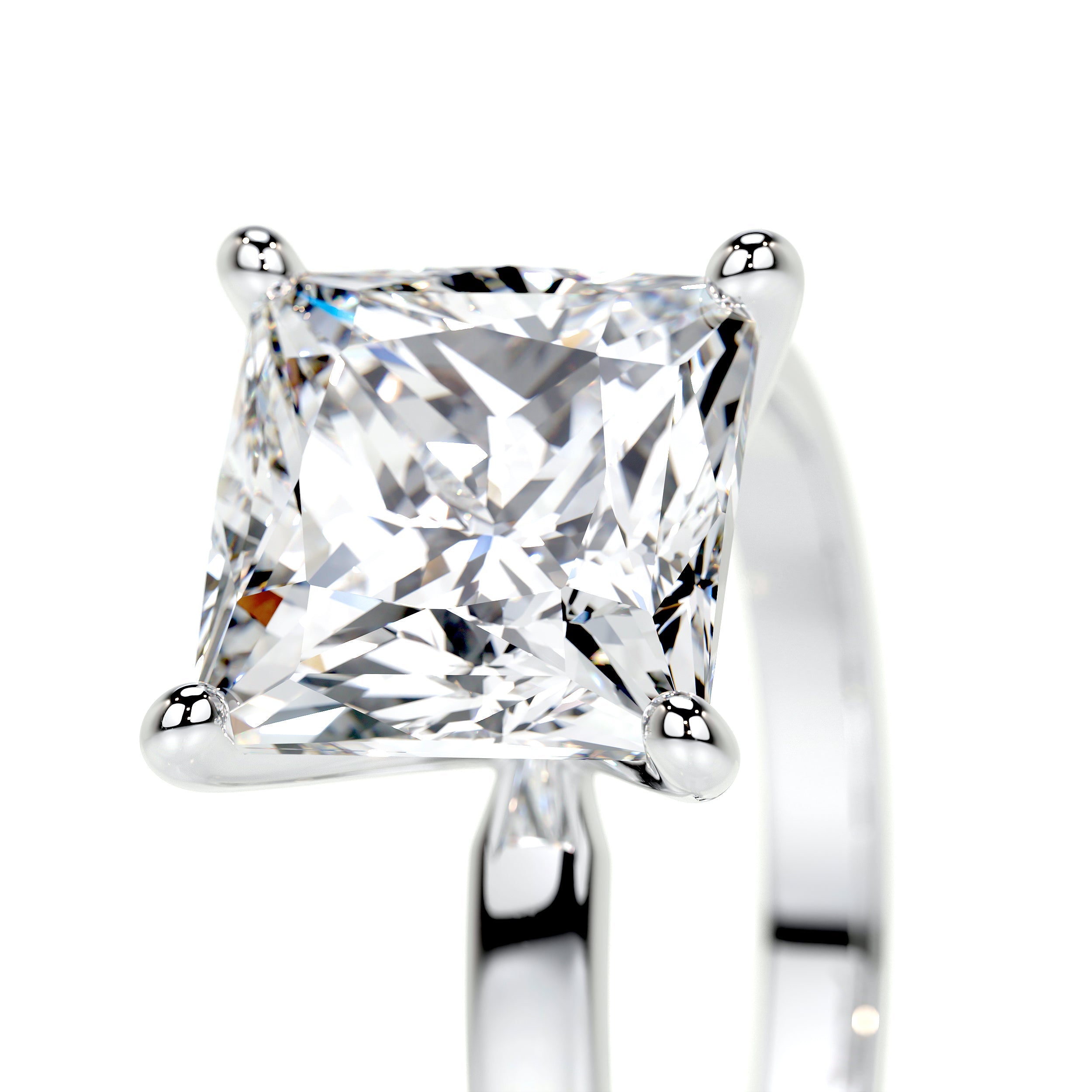 Jessica Lab Grown Diamond Ring   (3 Carat) -14K White Gold