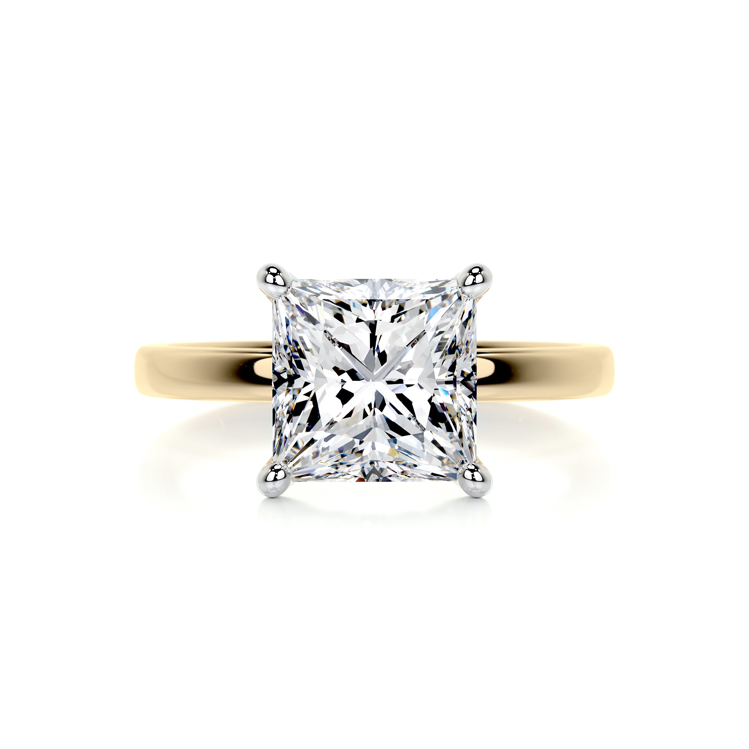Jessica Diamond Engagement Ring -18K Yellow Gold