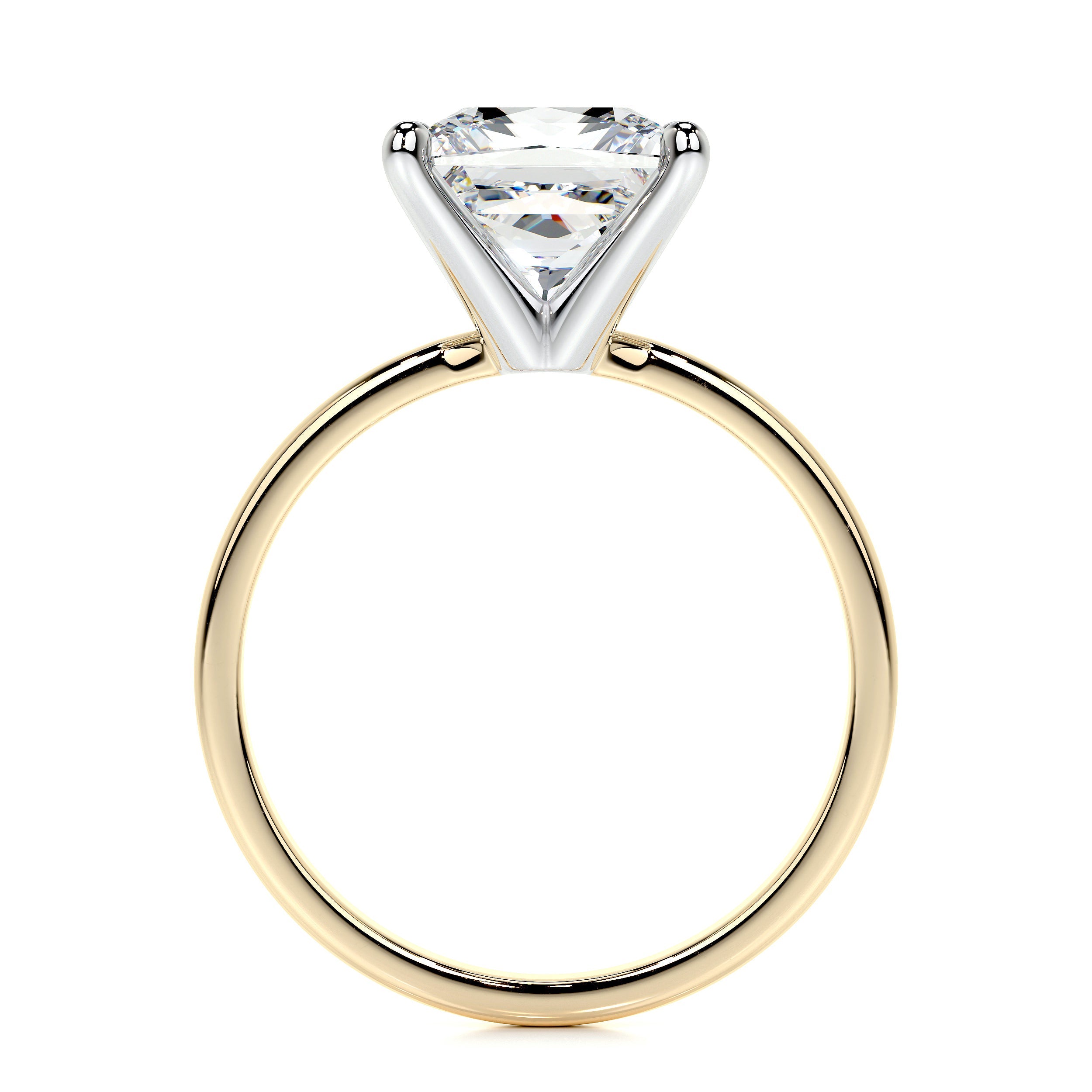 Jessica Lab Grown Diamond Ring   (3 Carat) -18K Yellow Gold