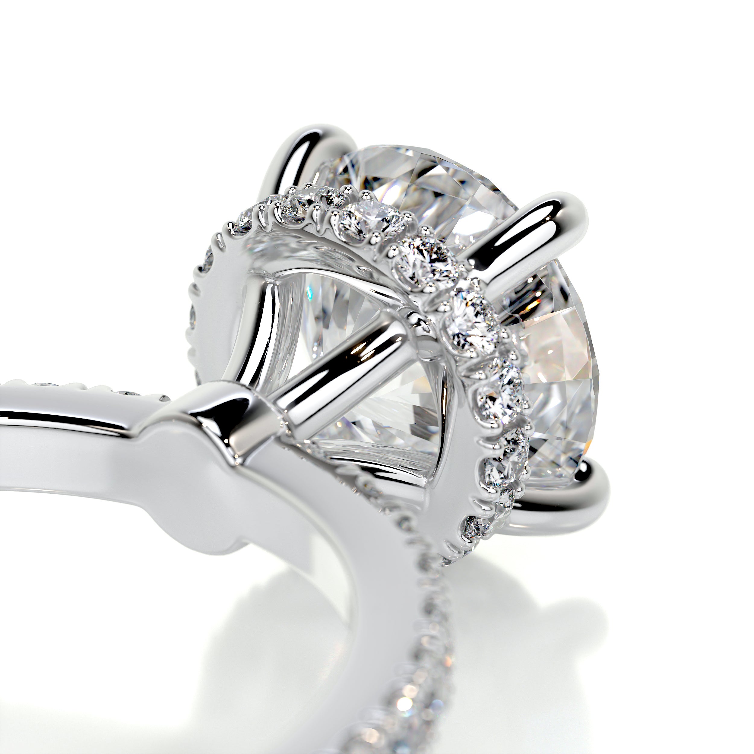 Vivienne Diamond Engagement Ring -14K White Gold
