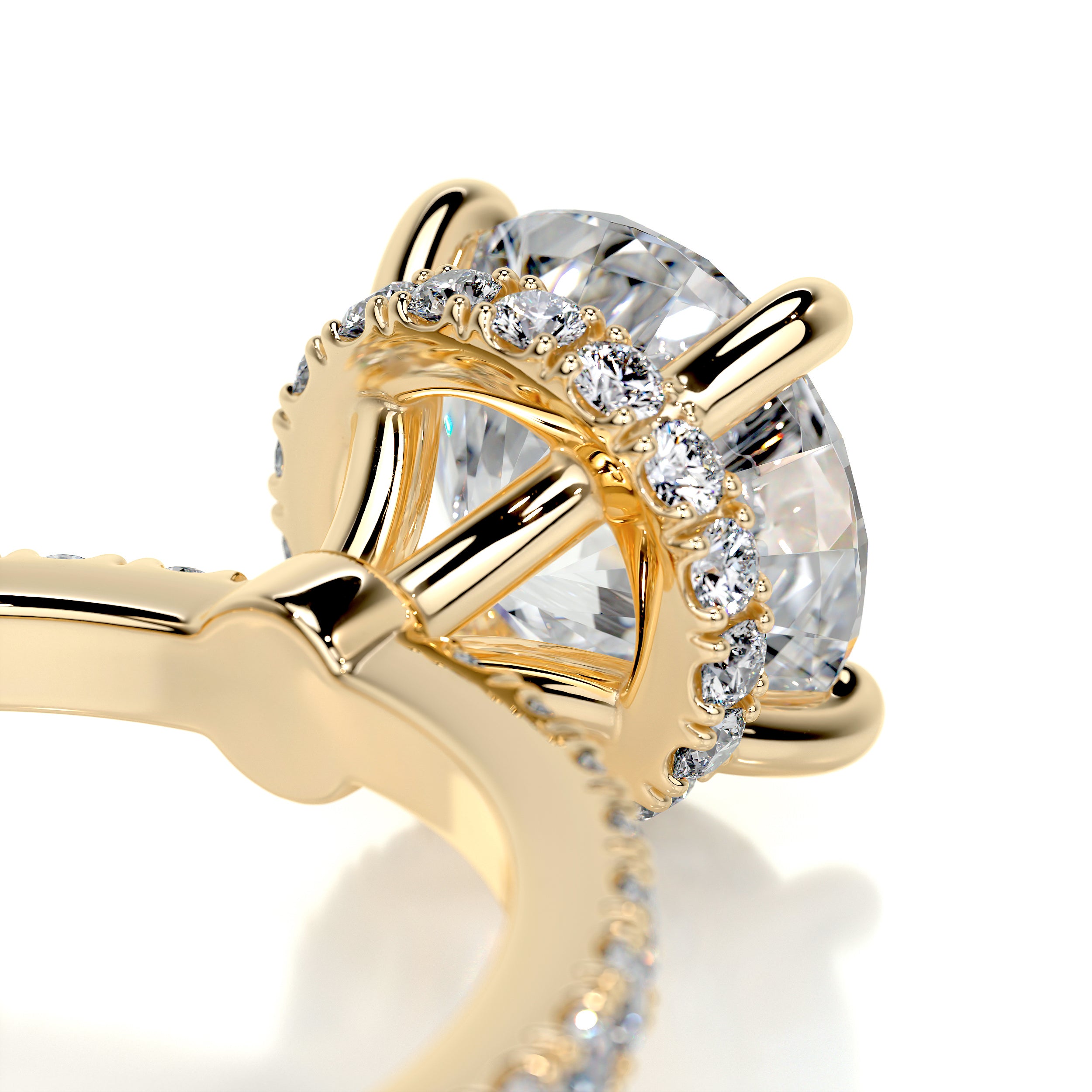 Vivienne Diamond Engagement Ring -18K Yellow Gold