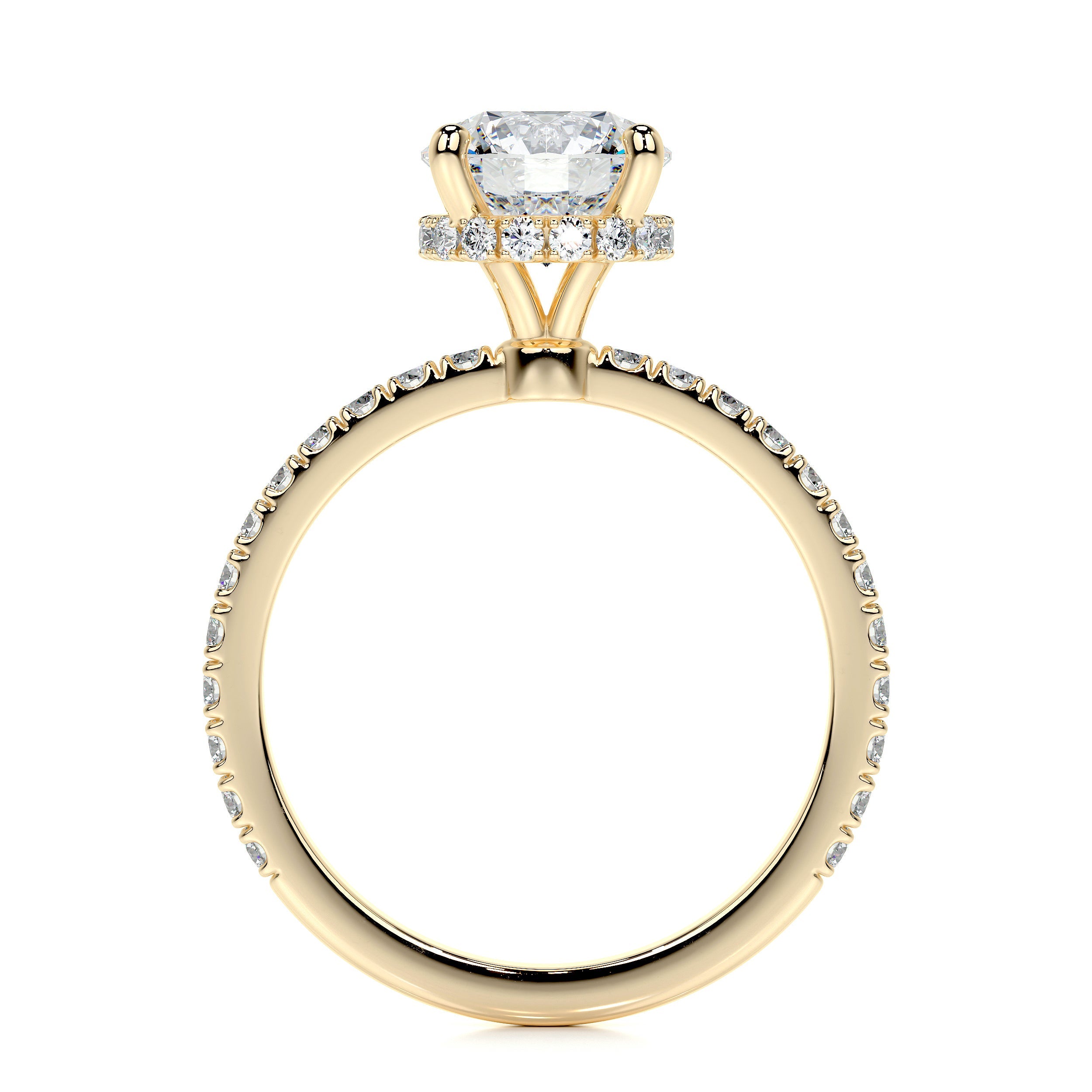 Vivienne Lab Grown Diamond Ring -18K Yellow Gold