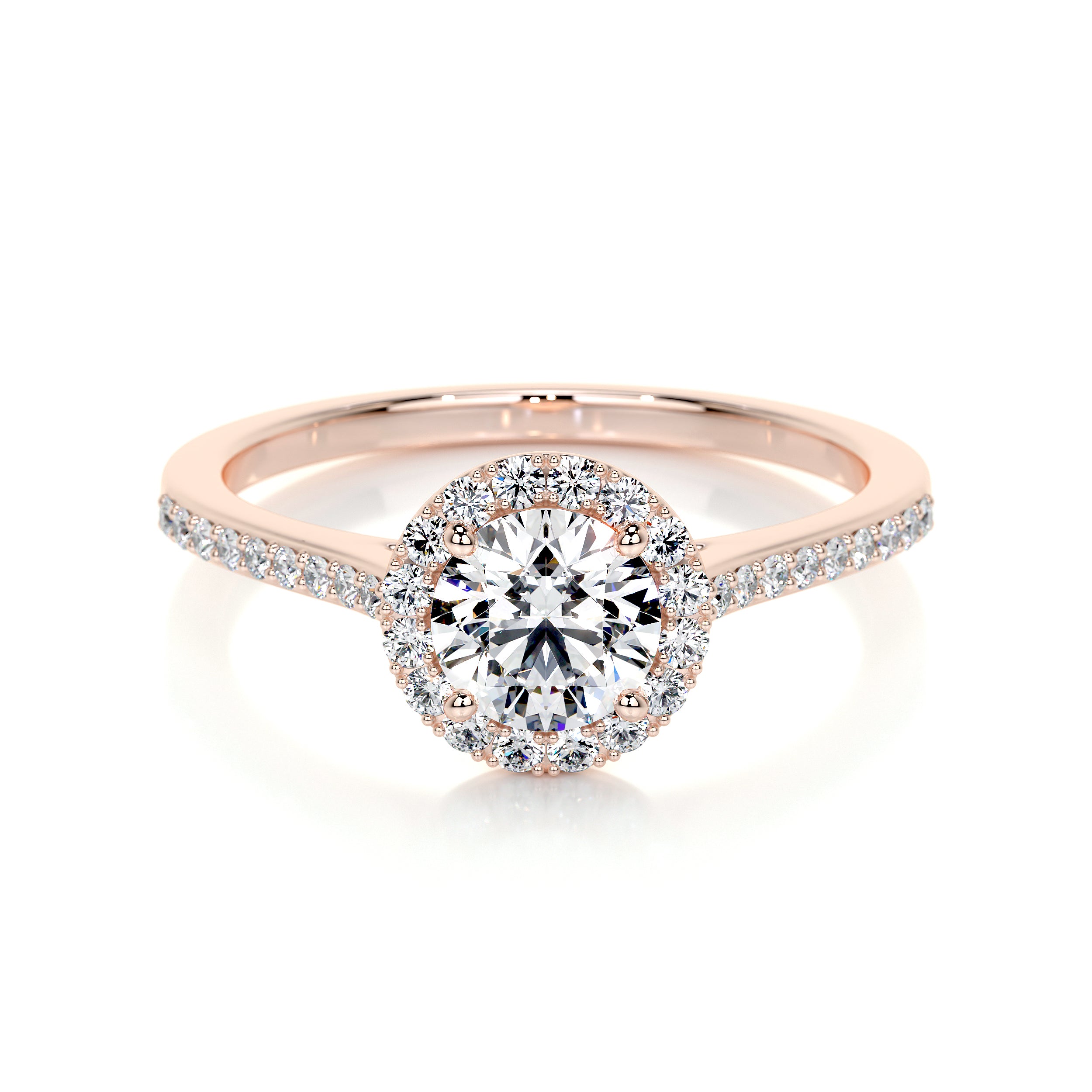 Layla Lab Grown Diamond Ring -14K Rose Gold