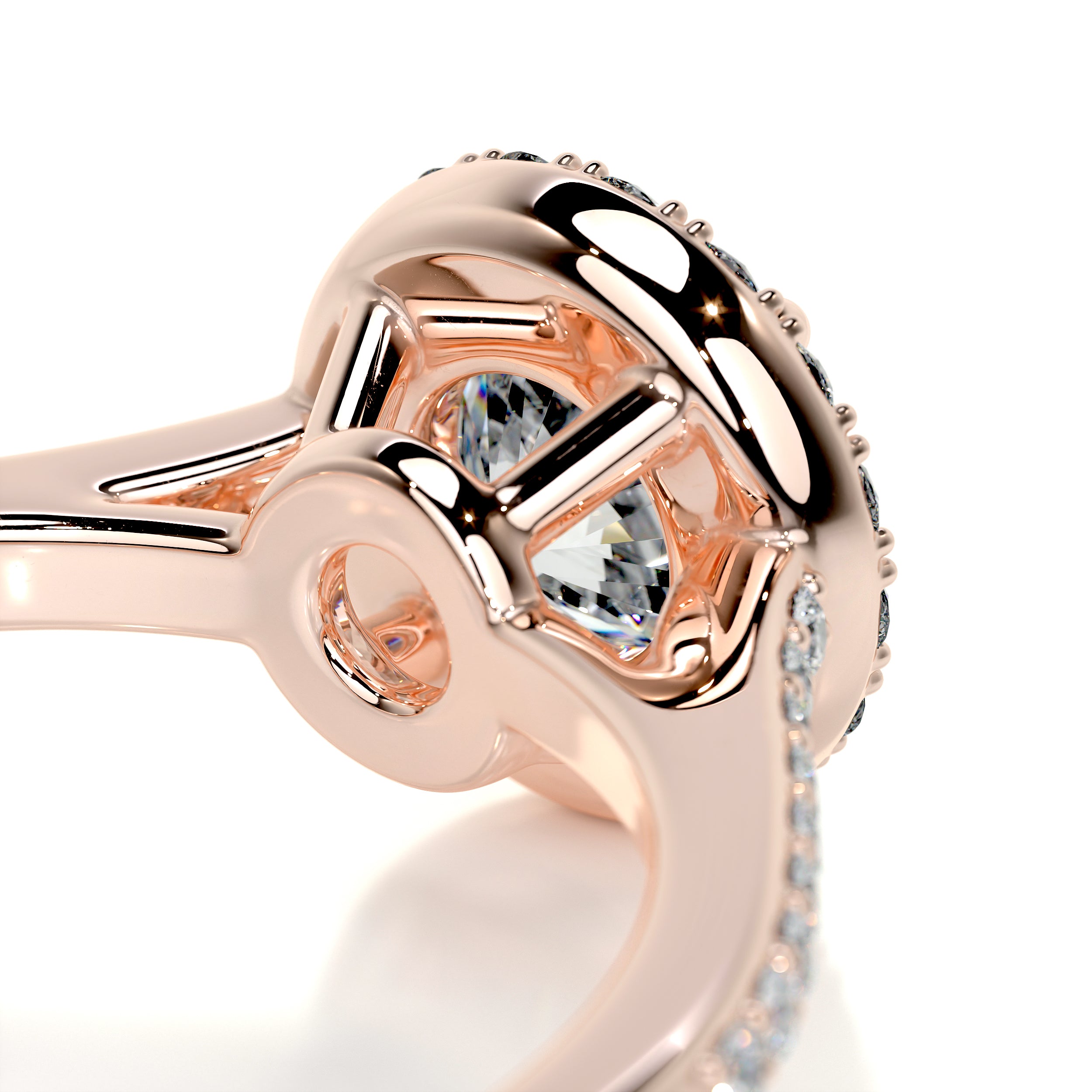 Layla Diamond Engagement Ring -14K Rose Gold