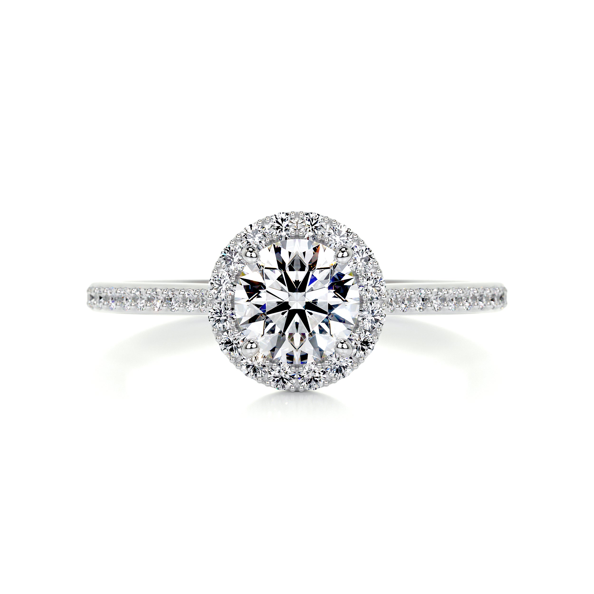 Layla Diamond Engagement Ring -14K White Gold