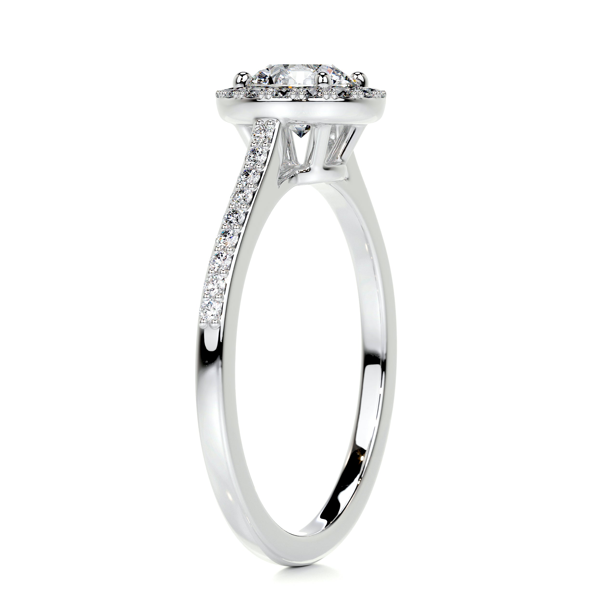 Layla Diamond Engagement Ring -14K White Gold