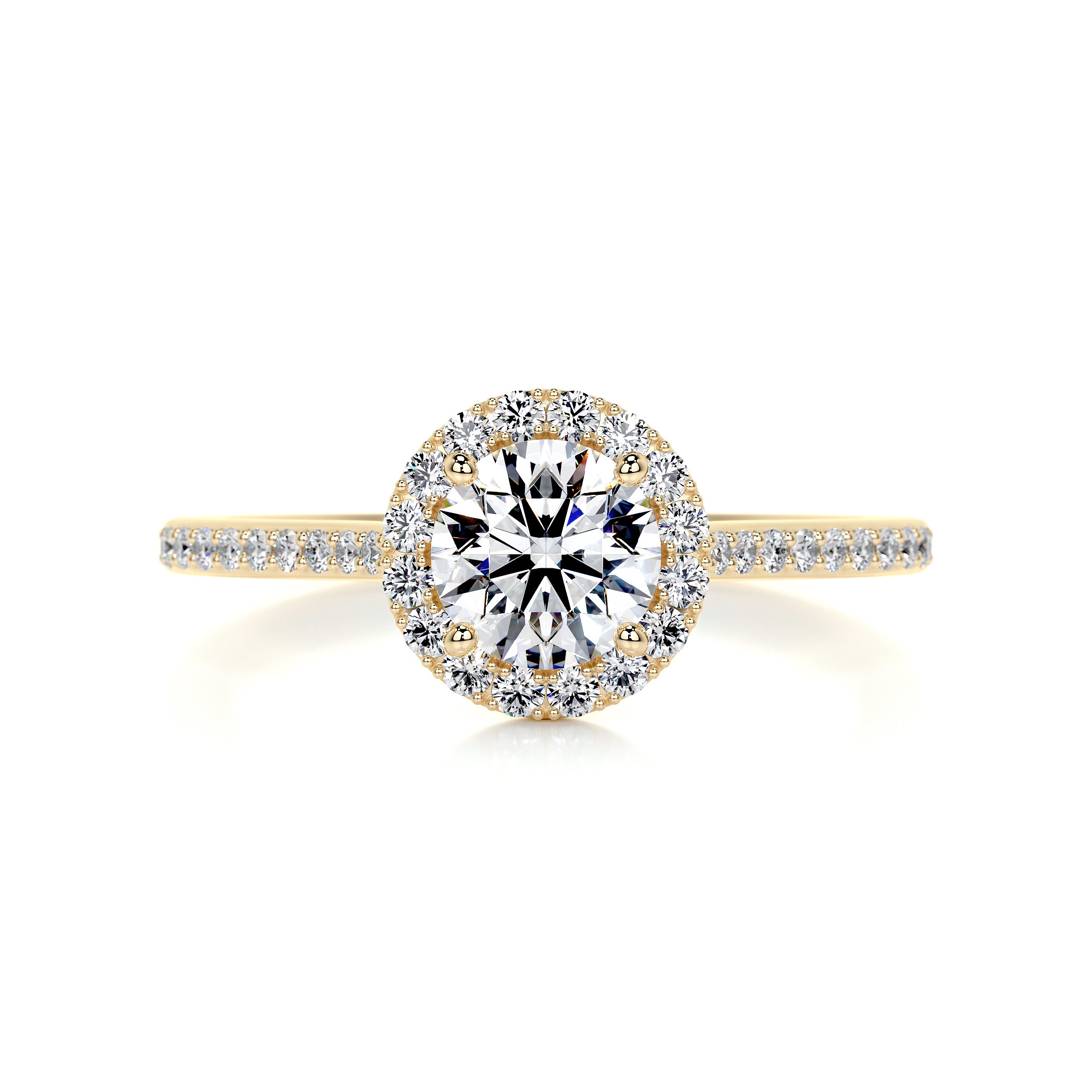 Layla Diamond Engagement Ring -18K Yellow Gold