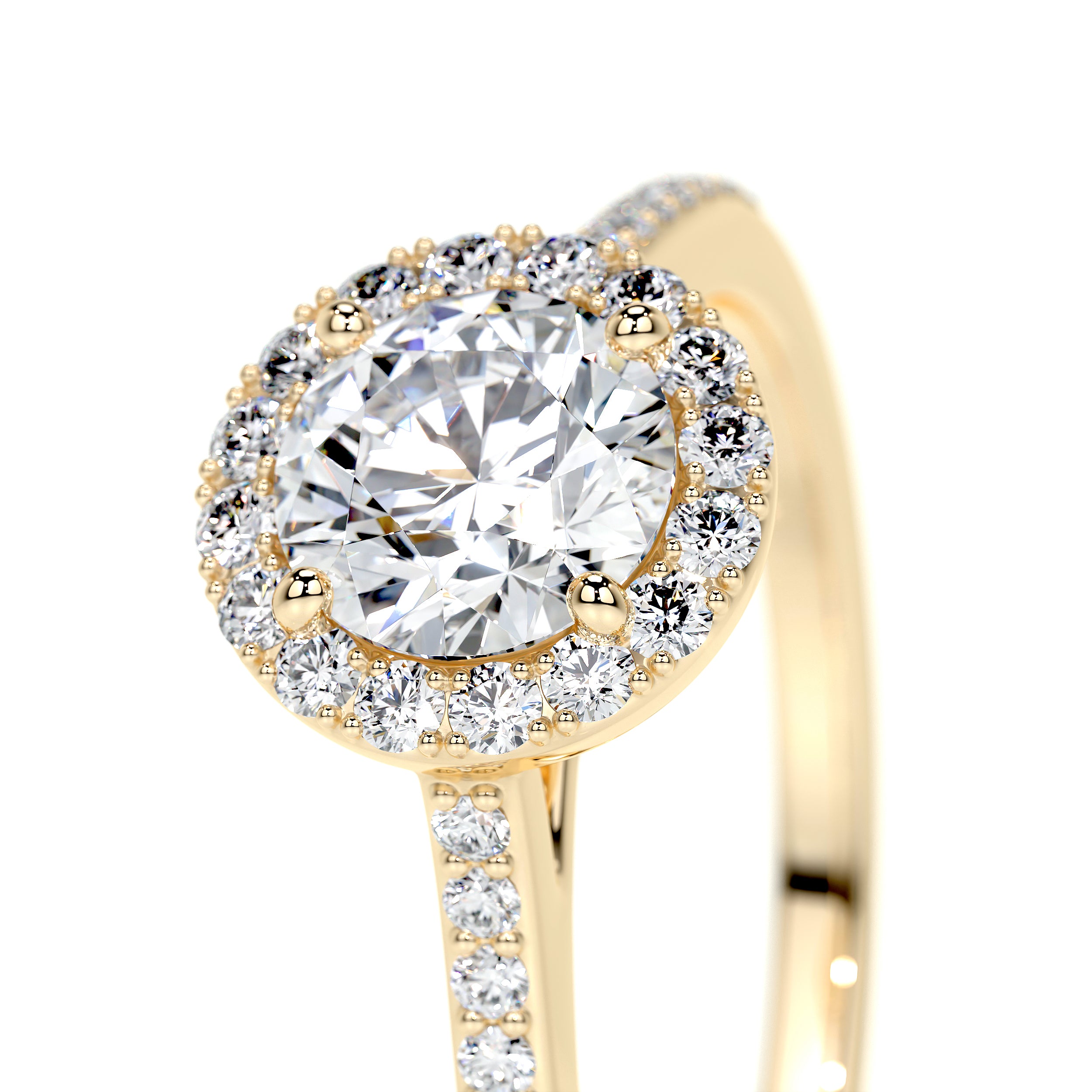 Layla Lab Grown Diamond Ring -18K Yellow Gold