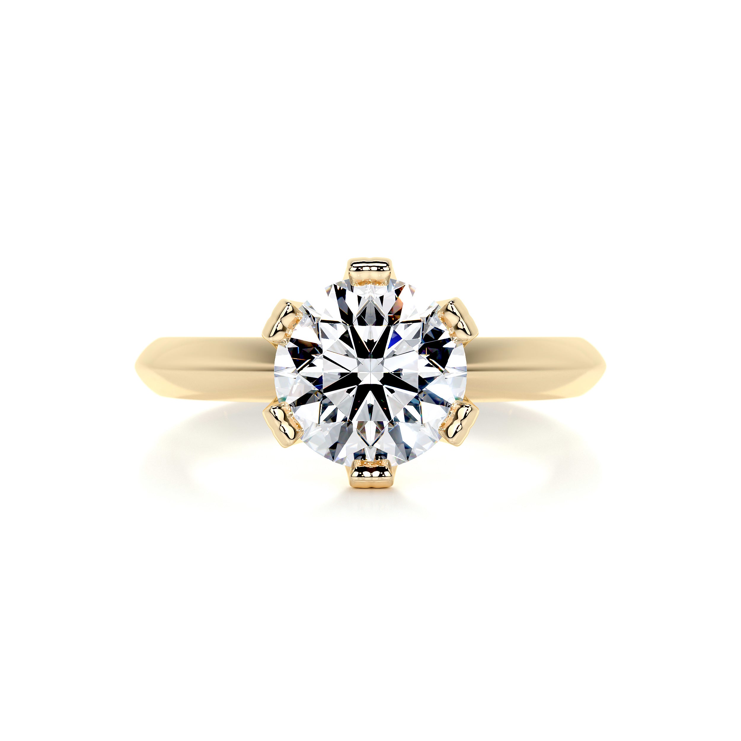 Alexis Diamond Engagement Ring -18K Yellow Gold