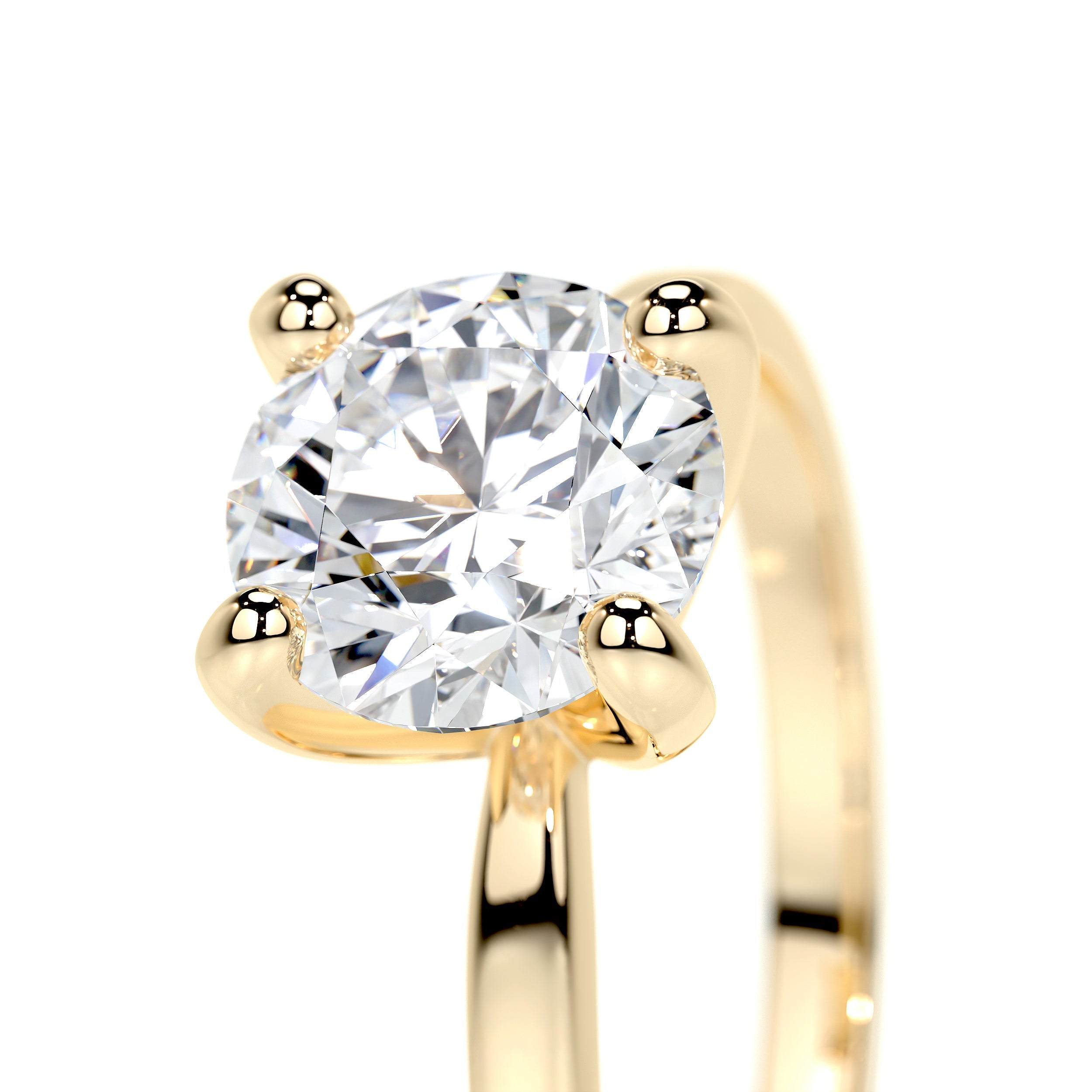 Jessica Lab Grown Diamond Ring   (1.5 Carat) -18K Yellow Gold
