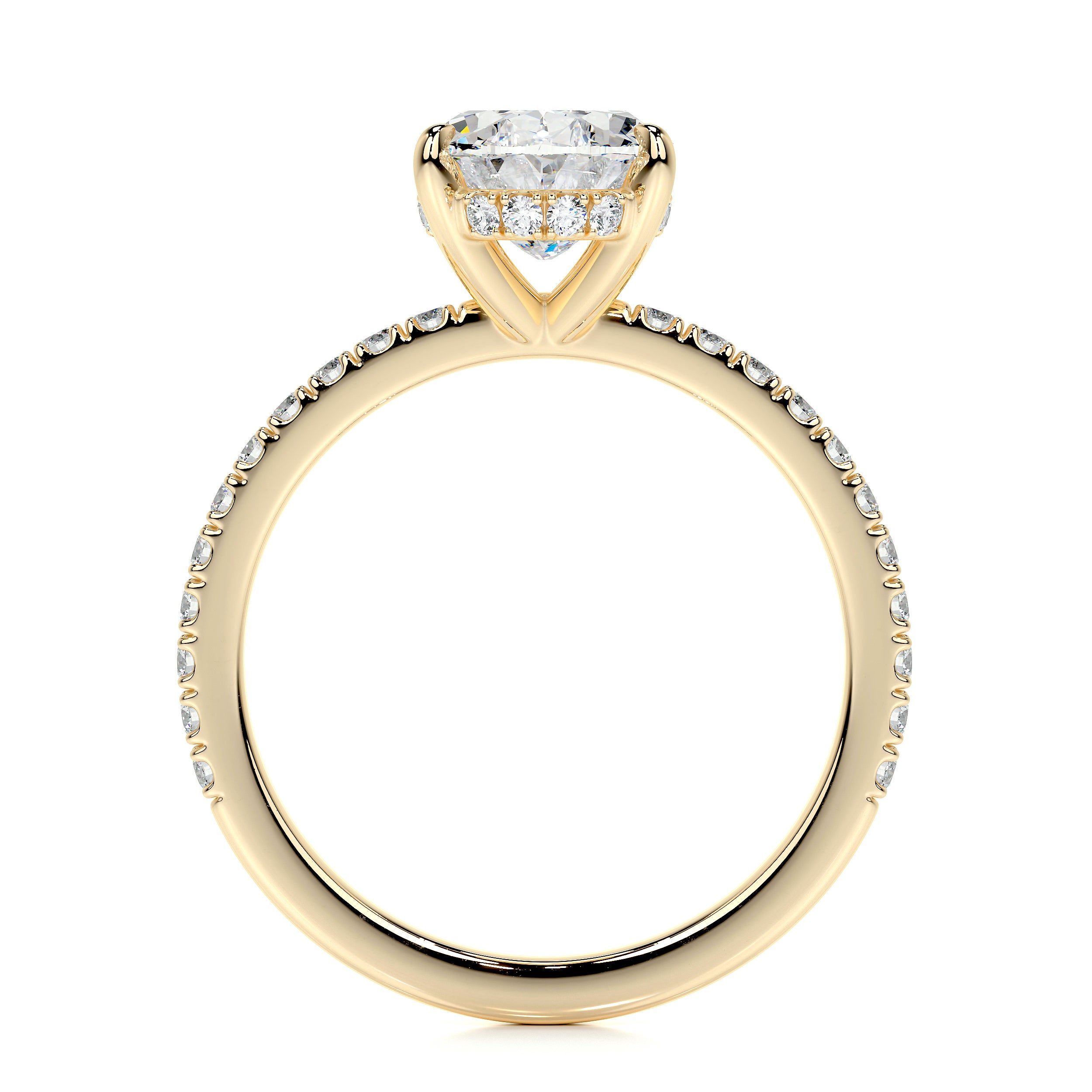 Lucy Lab Grown Diamond Ring -18K Yellow Gold