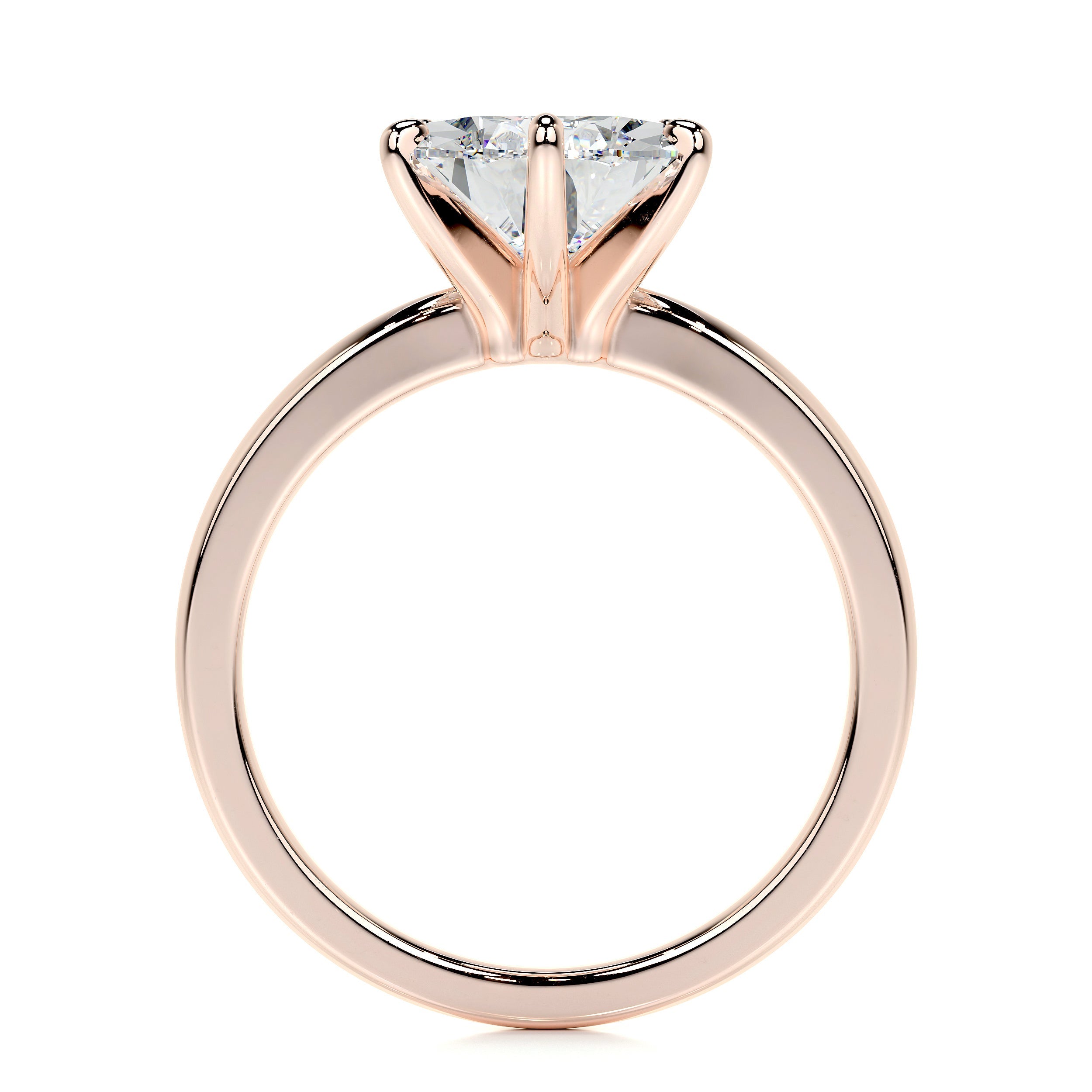Adaline Lab Grown Diamond Ring (5 Carat) -14K Rose Gold