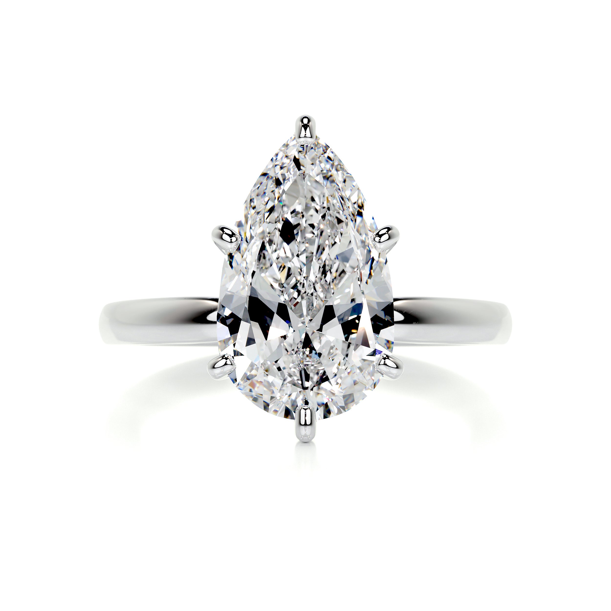 Adaline Diamond Engagement Ring -18K White Gold