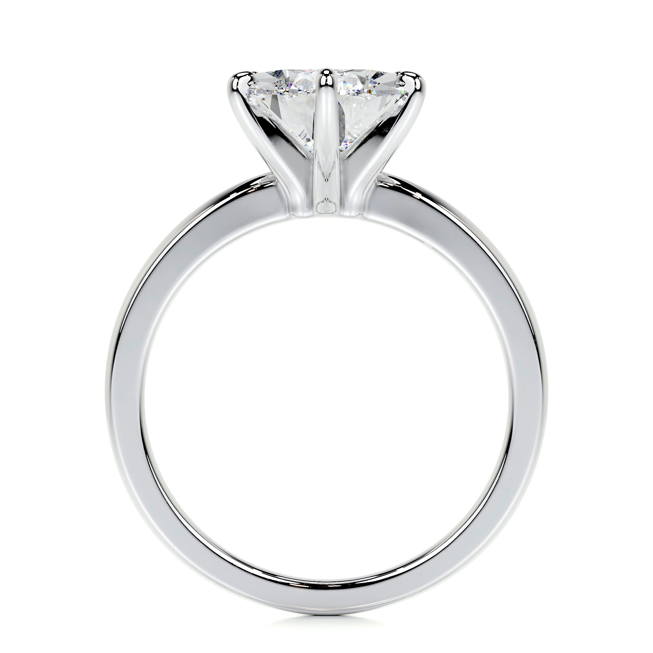 Adaline Lab Grown Diamond Ring (5 Carat) -14K White Gold