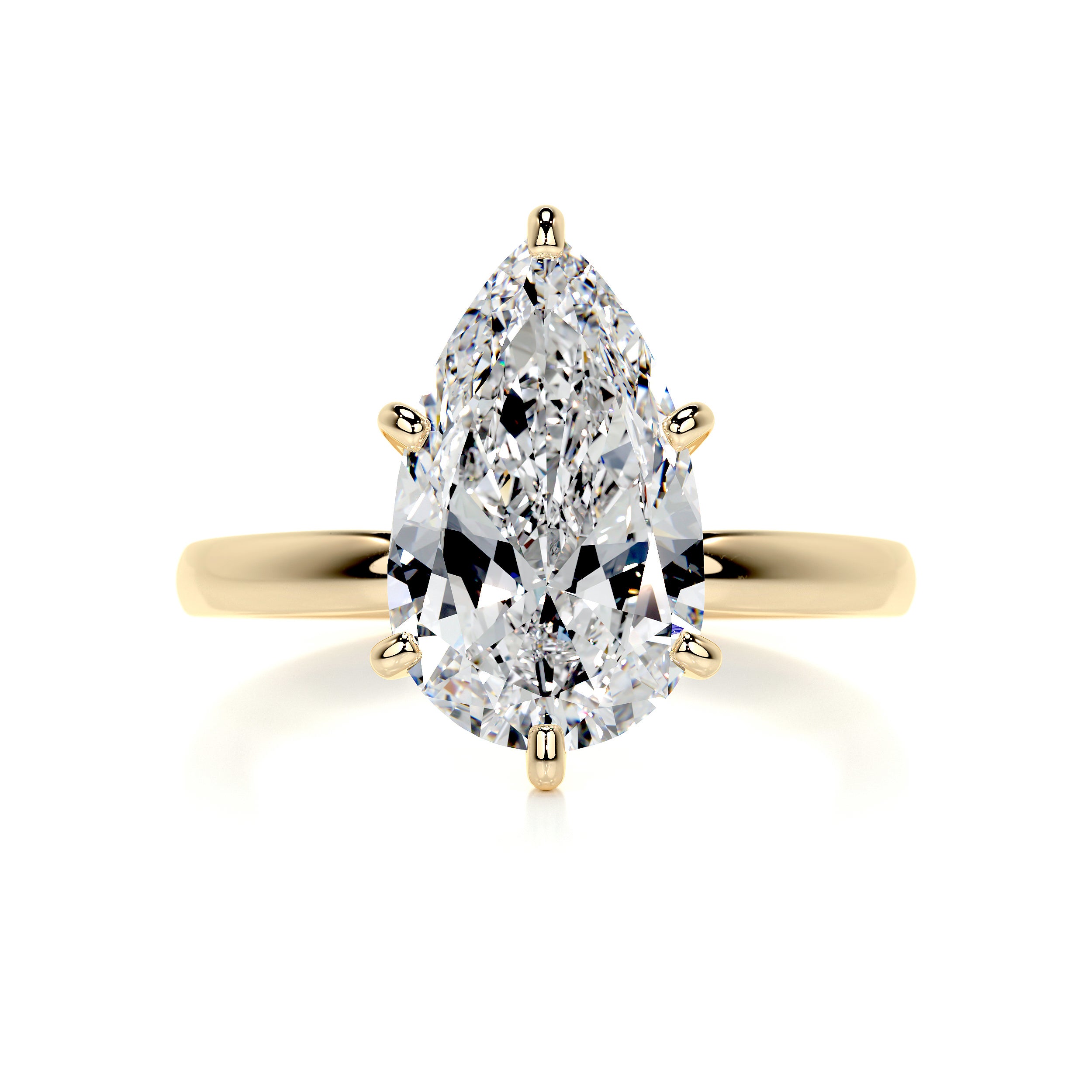 Adaline Diamond Engagement Ring -18K Yellow Gold