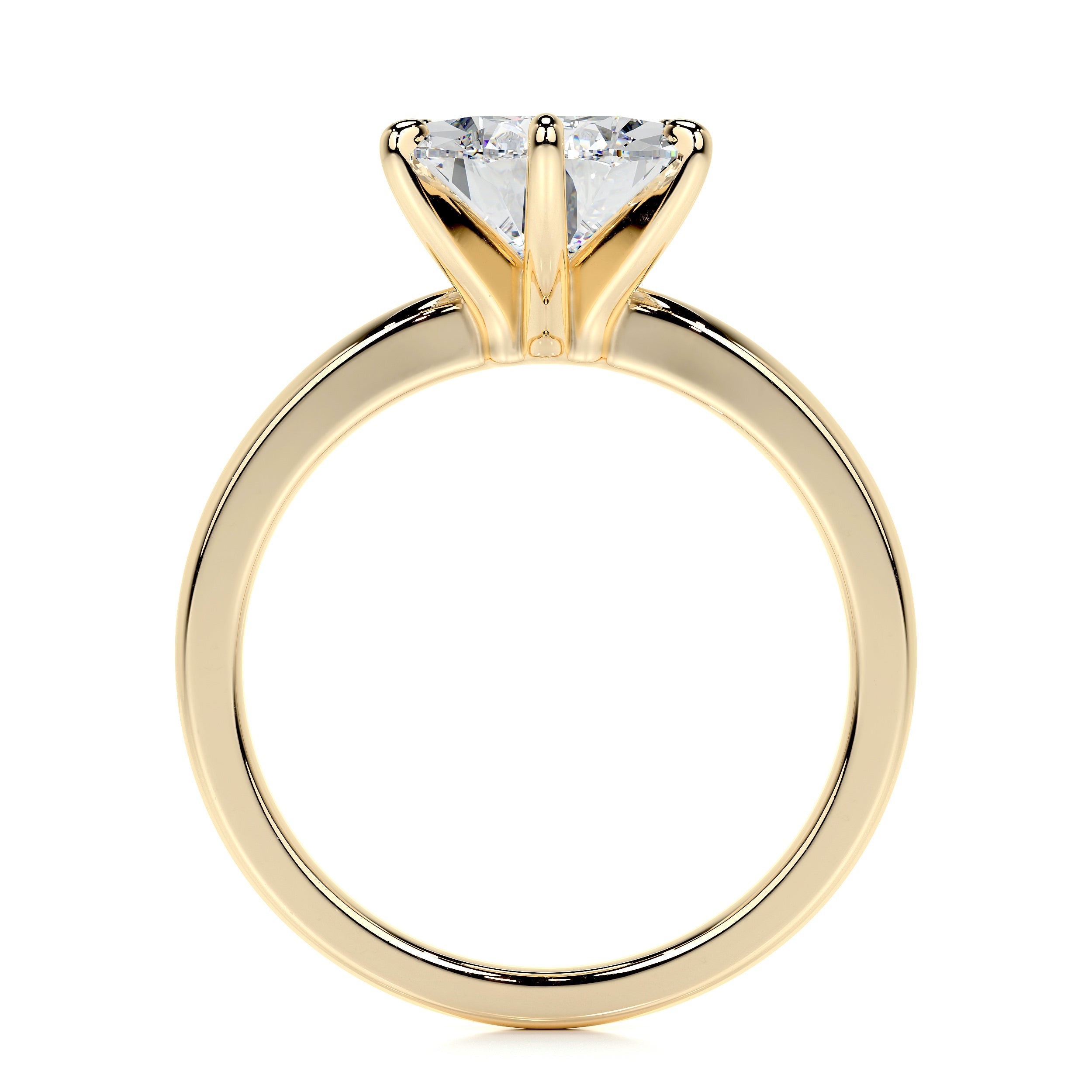 Adaline Lab Grown Diamond Ring (5 Carat) -18K Yellow Gold
