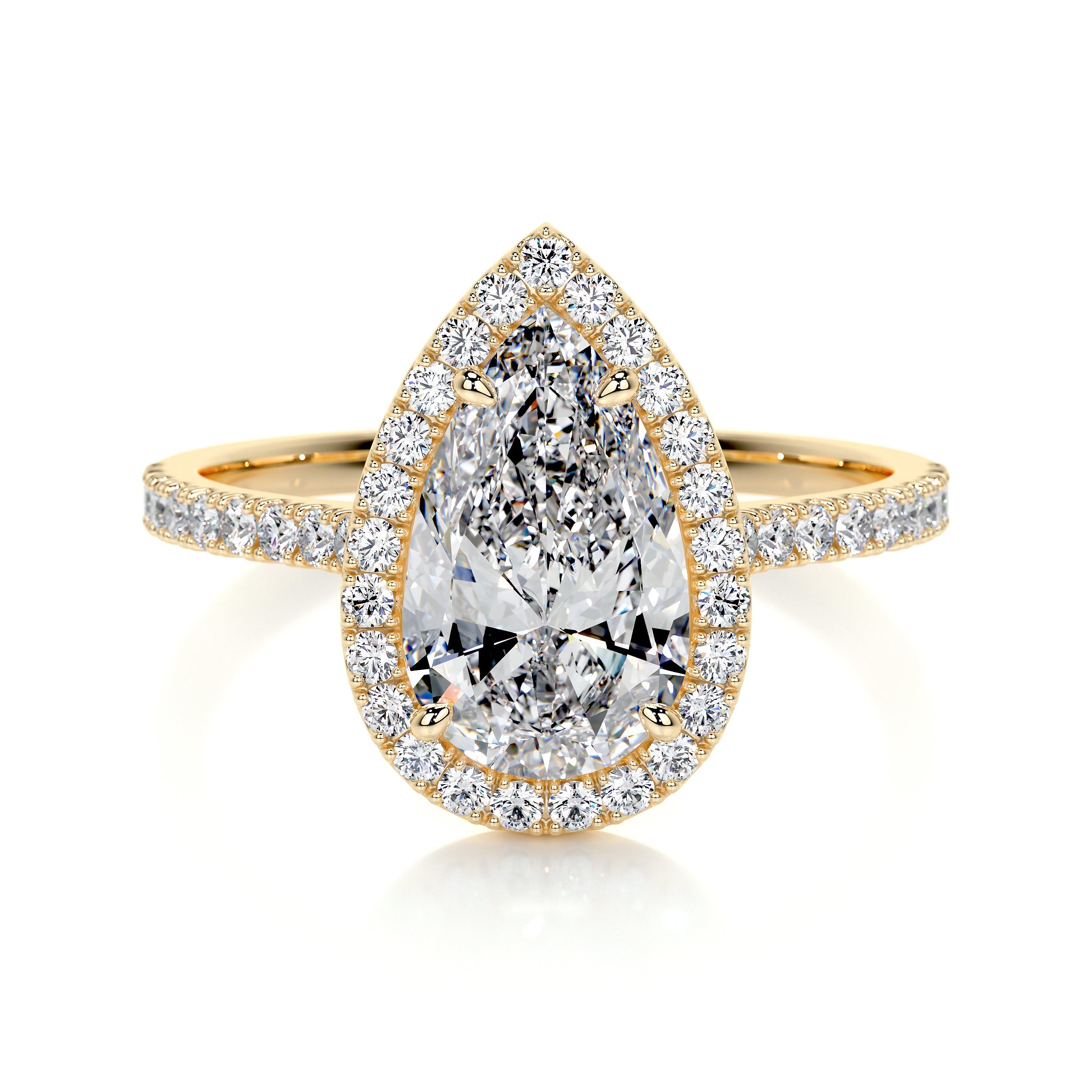 Sophia Lab Grown Diamond Ring -18K Yellow Gold