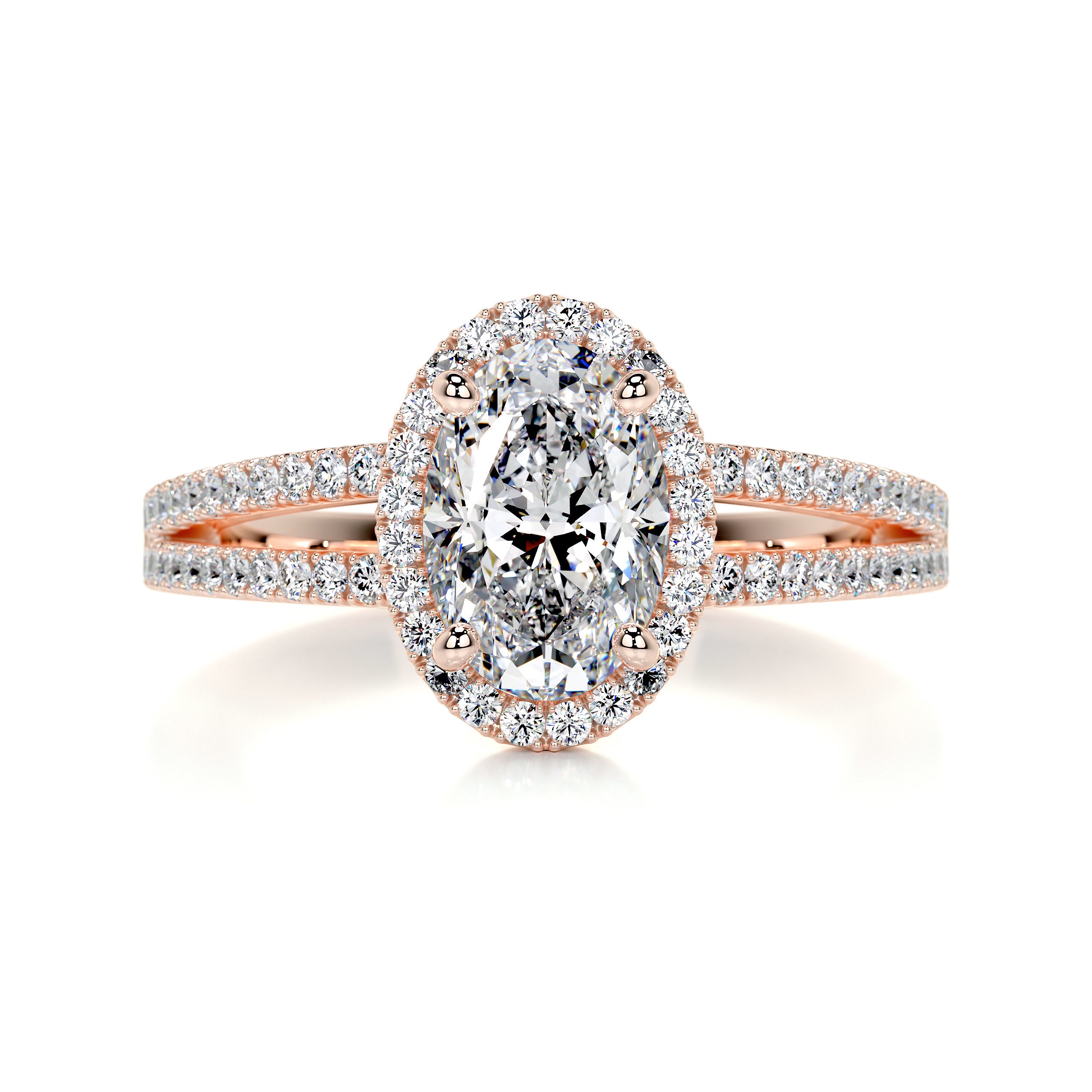 Brielle Diamond Engagement Ring -14K Rose Gold