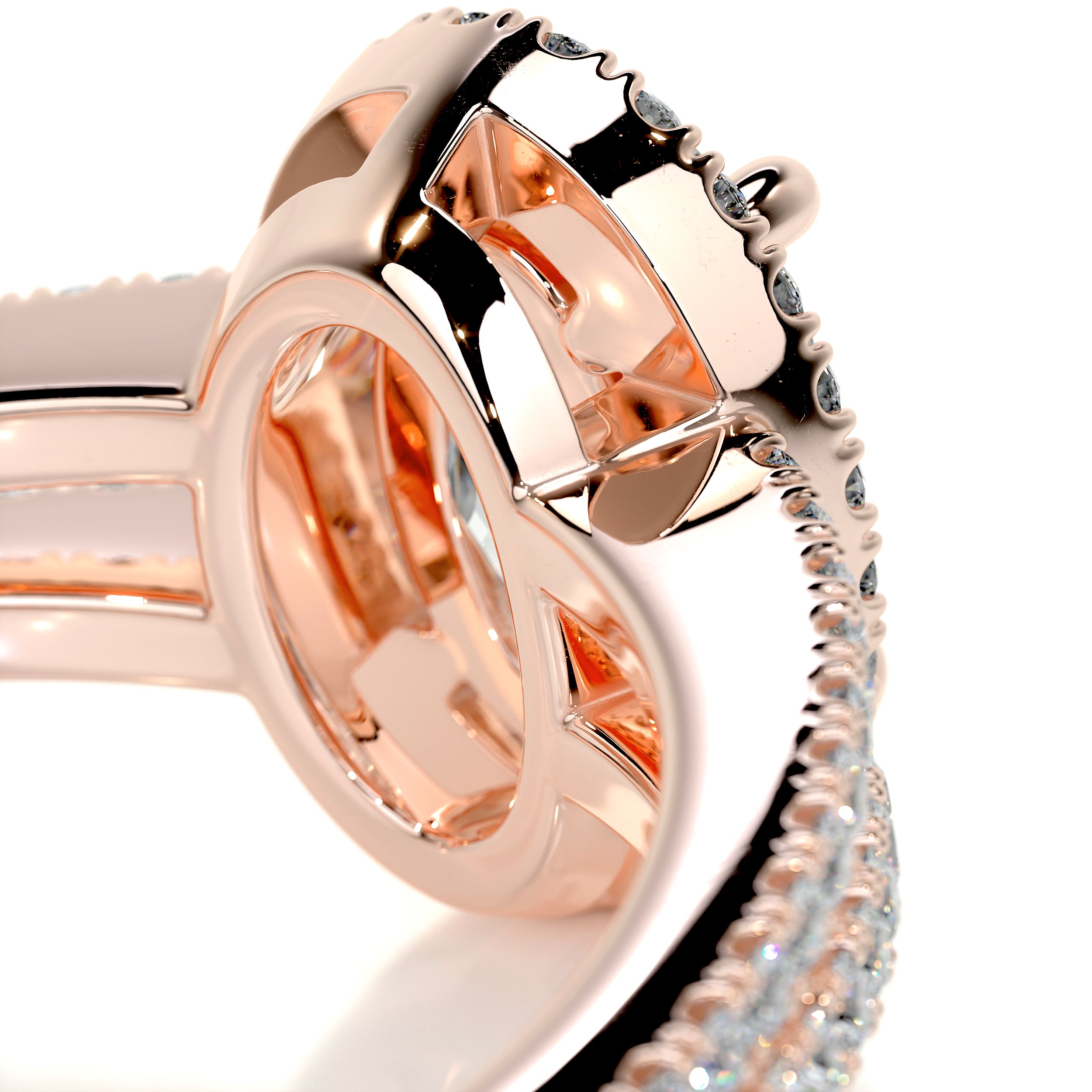 Brielle Diamond Engagement Ring -14K Rose Gold