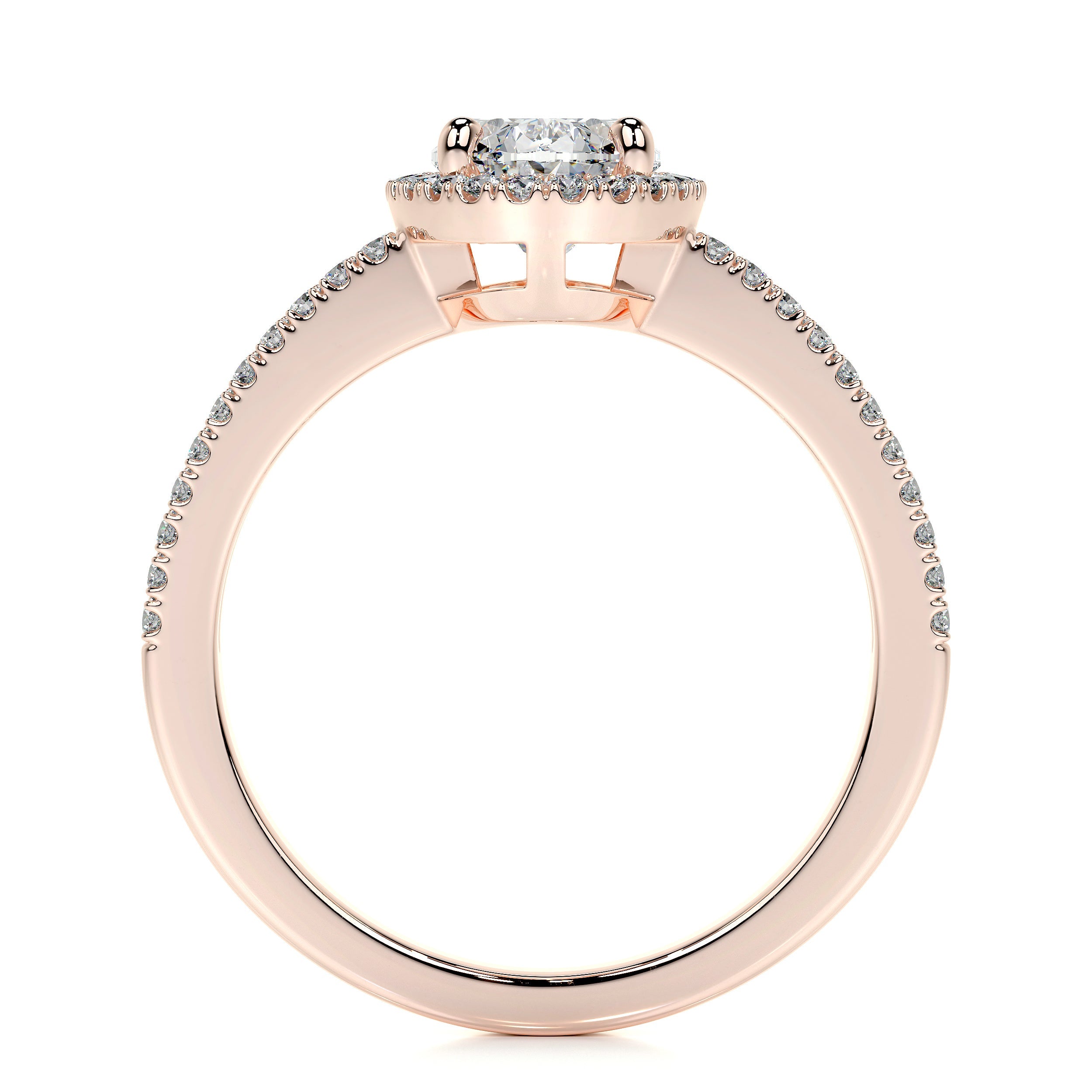 Brielle Lab Grown Diamond Ring (1.2 Carat) -14K Rose Gold
