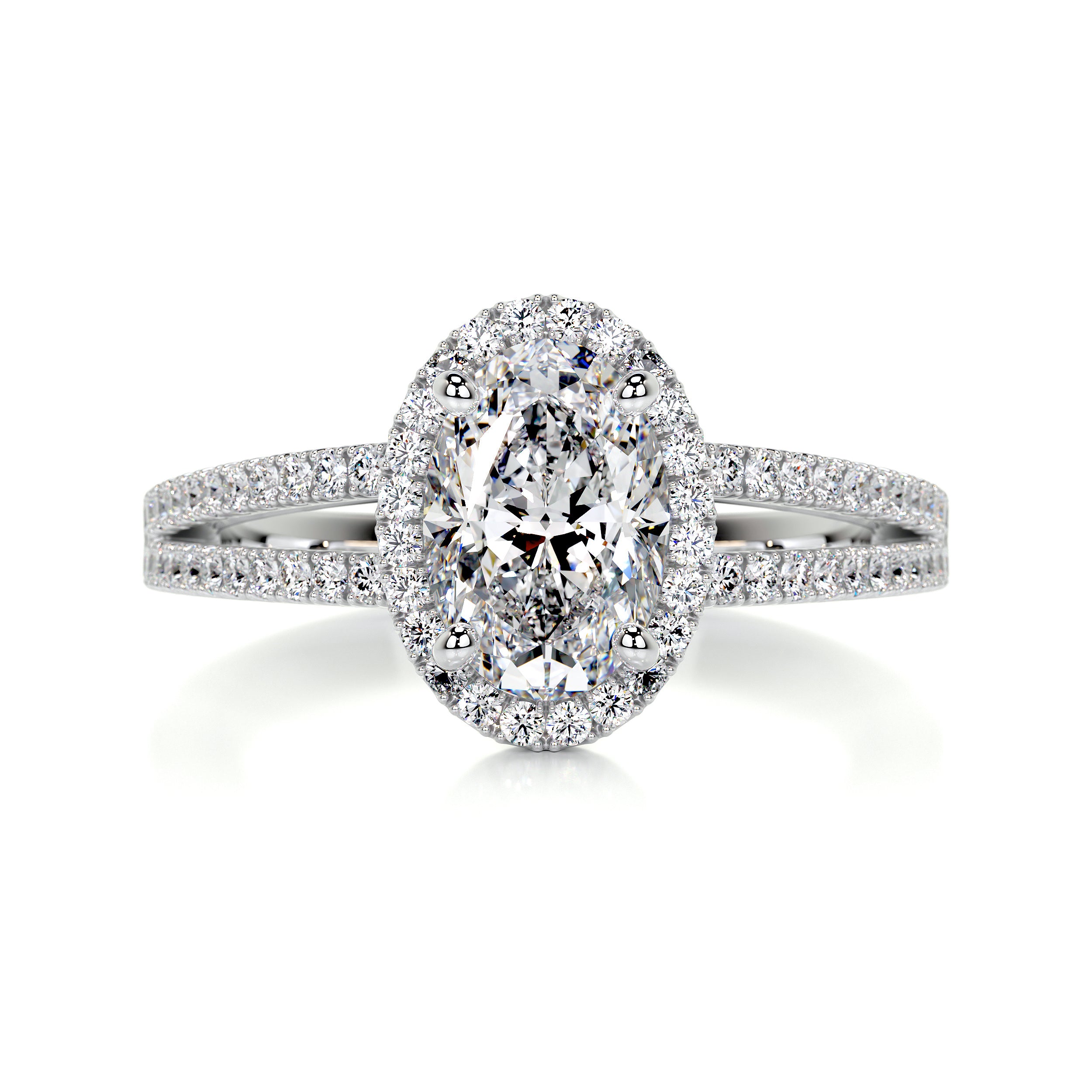 Brielle Diamond Engagement Ring -14K White Gold