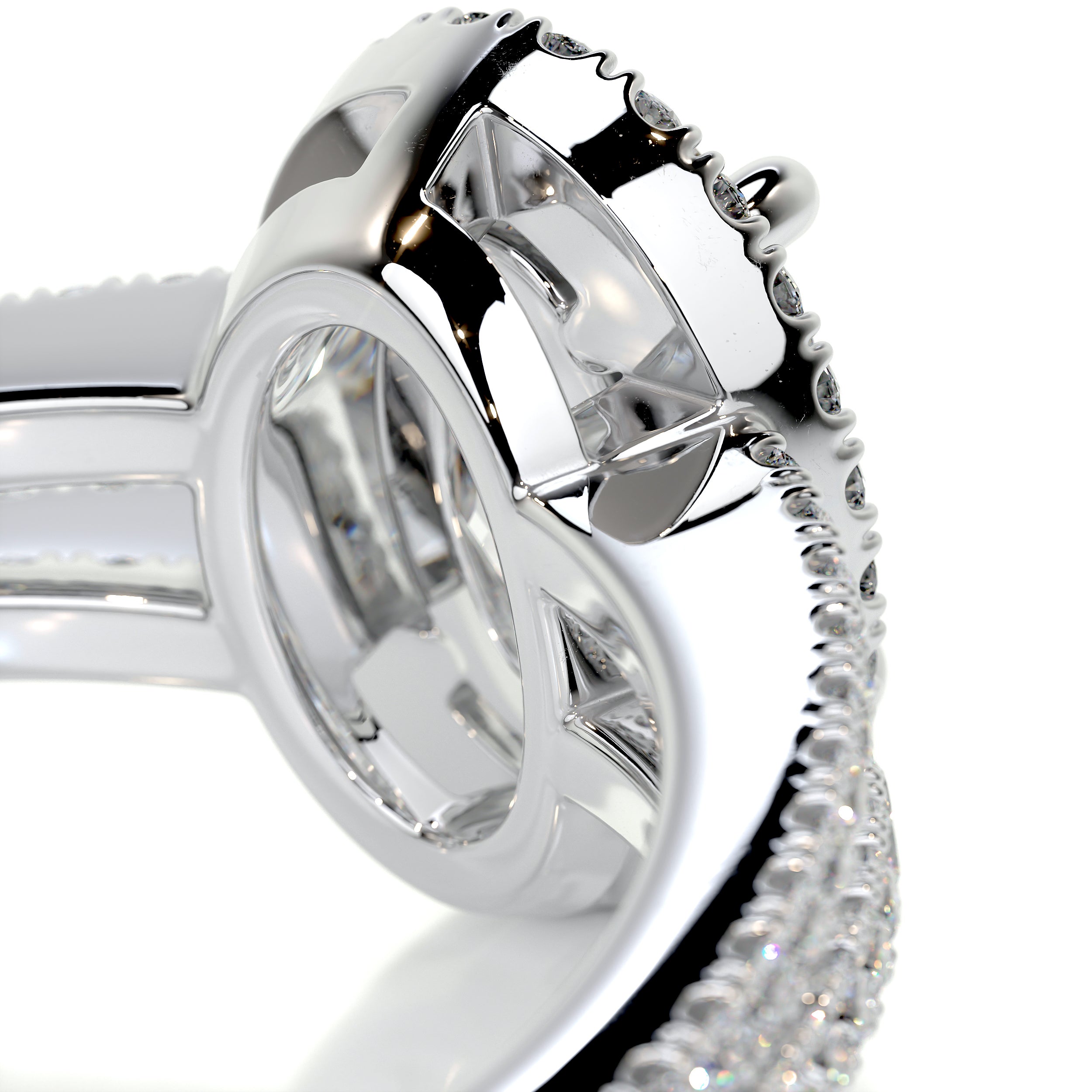 Brielle Diamond Engagement Ring -14K White Gold