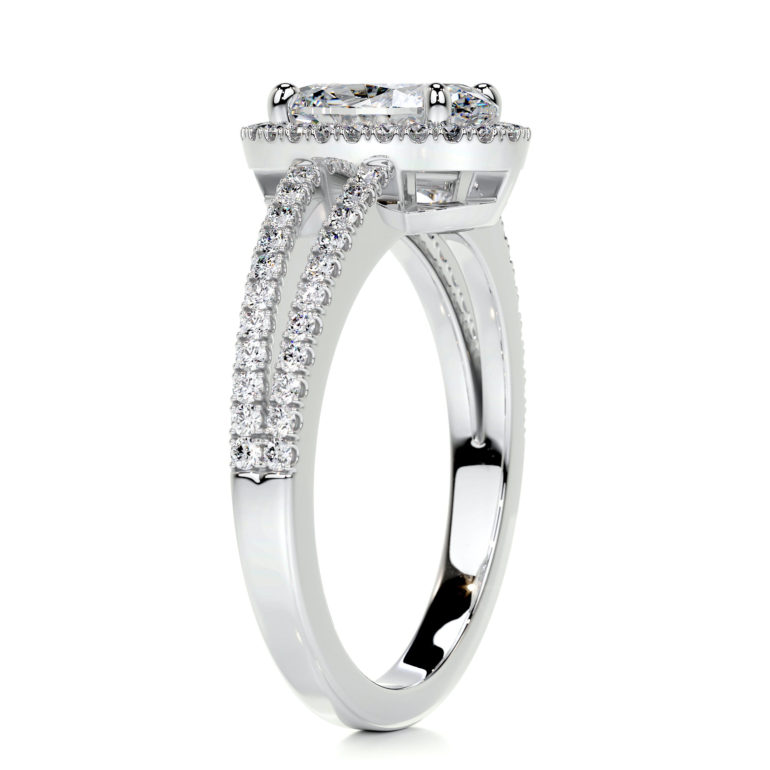 Brielle Diamond Engagement Ring -14K White Gold