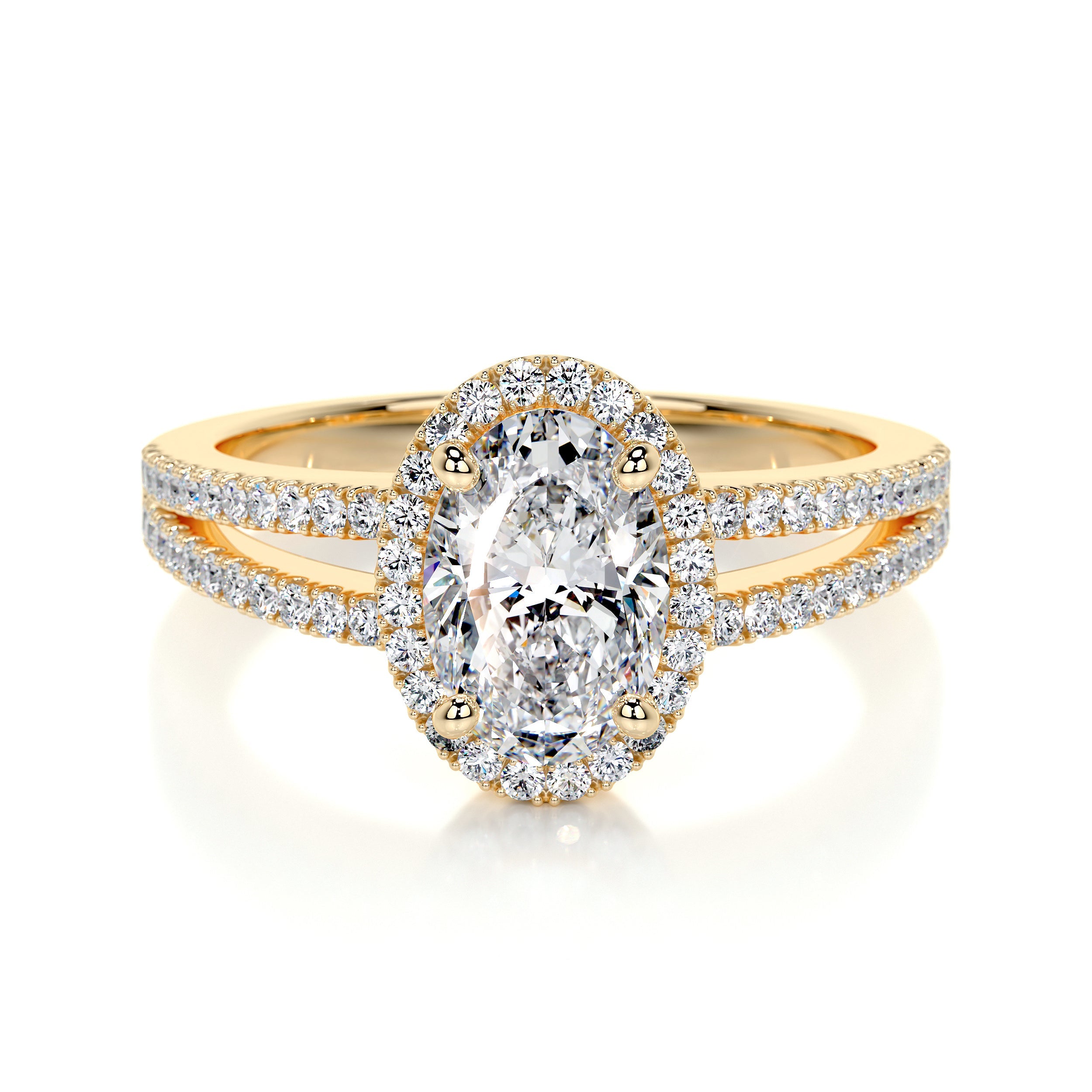 Brielle Lab Grown Diamond Ring (1.2 Carat) -18K Yellow Gold