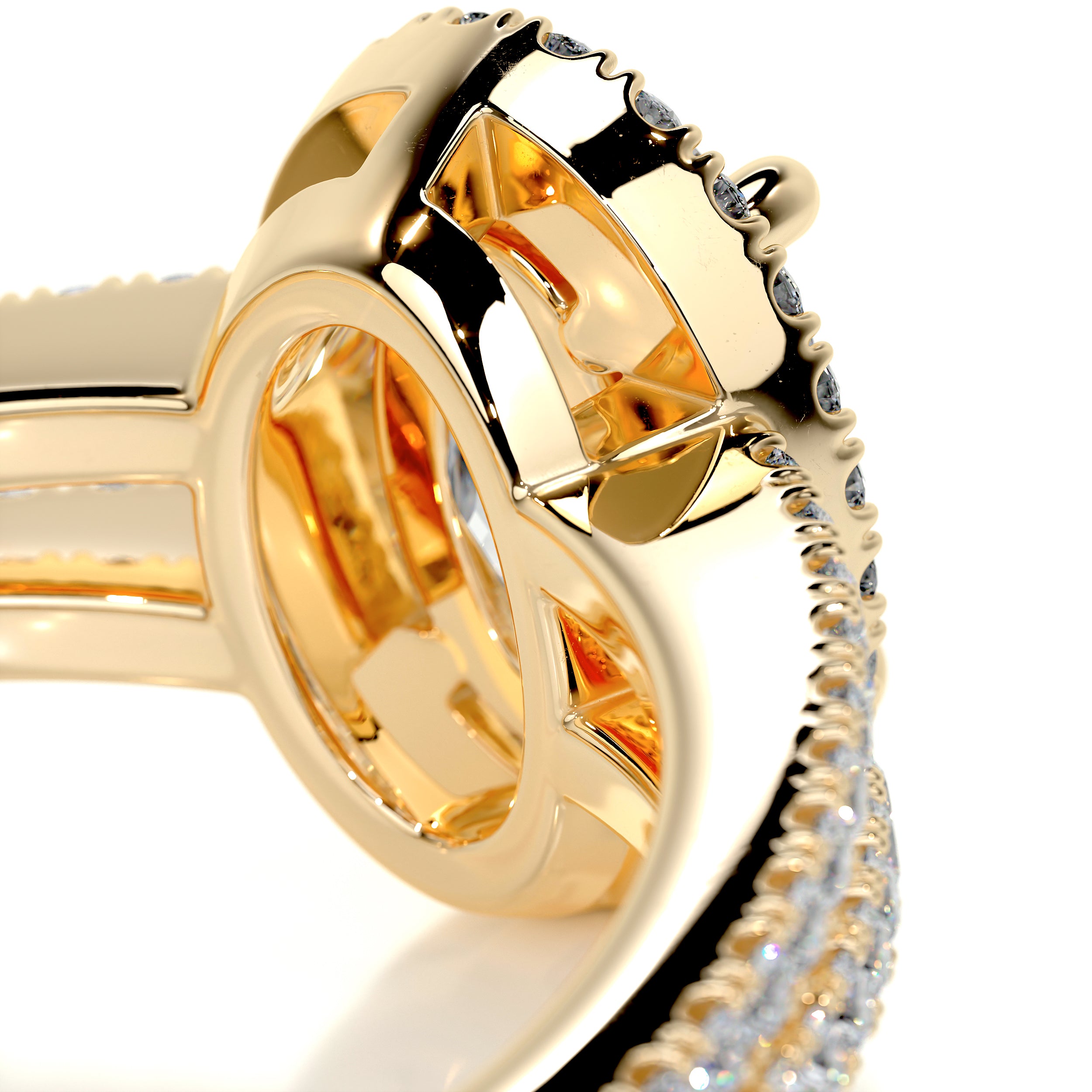 Brielle Diamond Engagement Ring -18K Yellow Gold