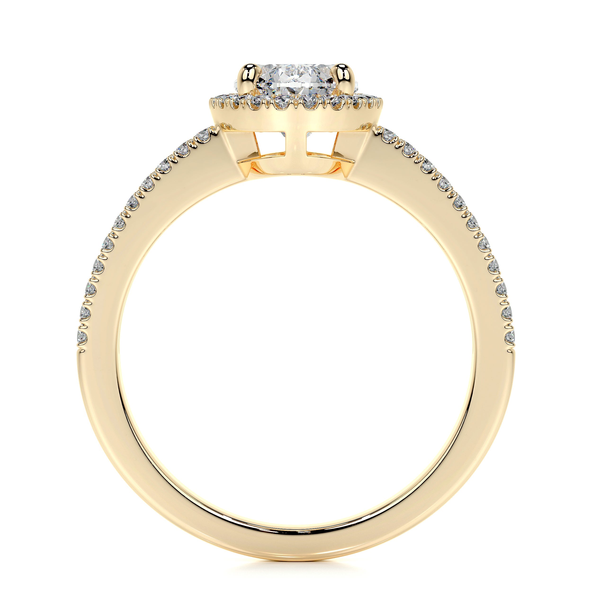Brielle Lab Grown Diamond Ring (1.2 Carat) -18K Yellow Gold