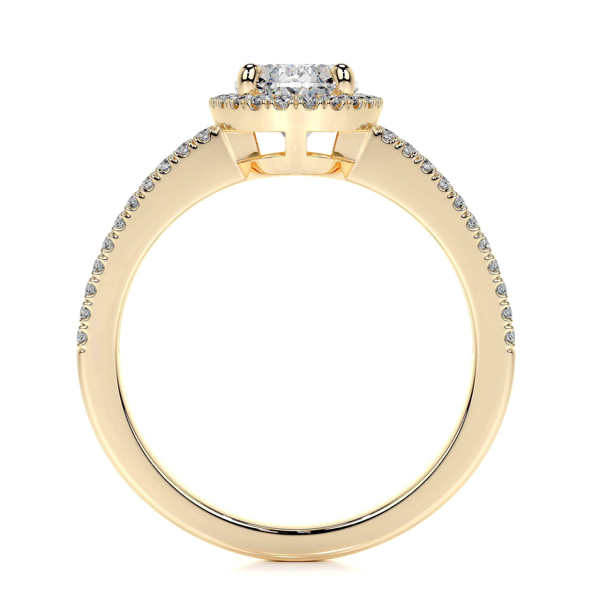 Brielle Lab Grown Diamond Ring   (1.2 Carat) -18K Yellow Gold