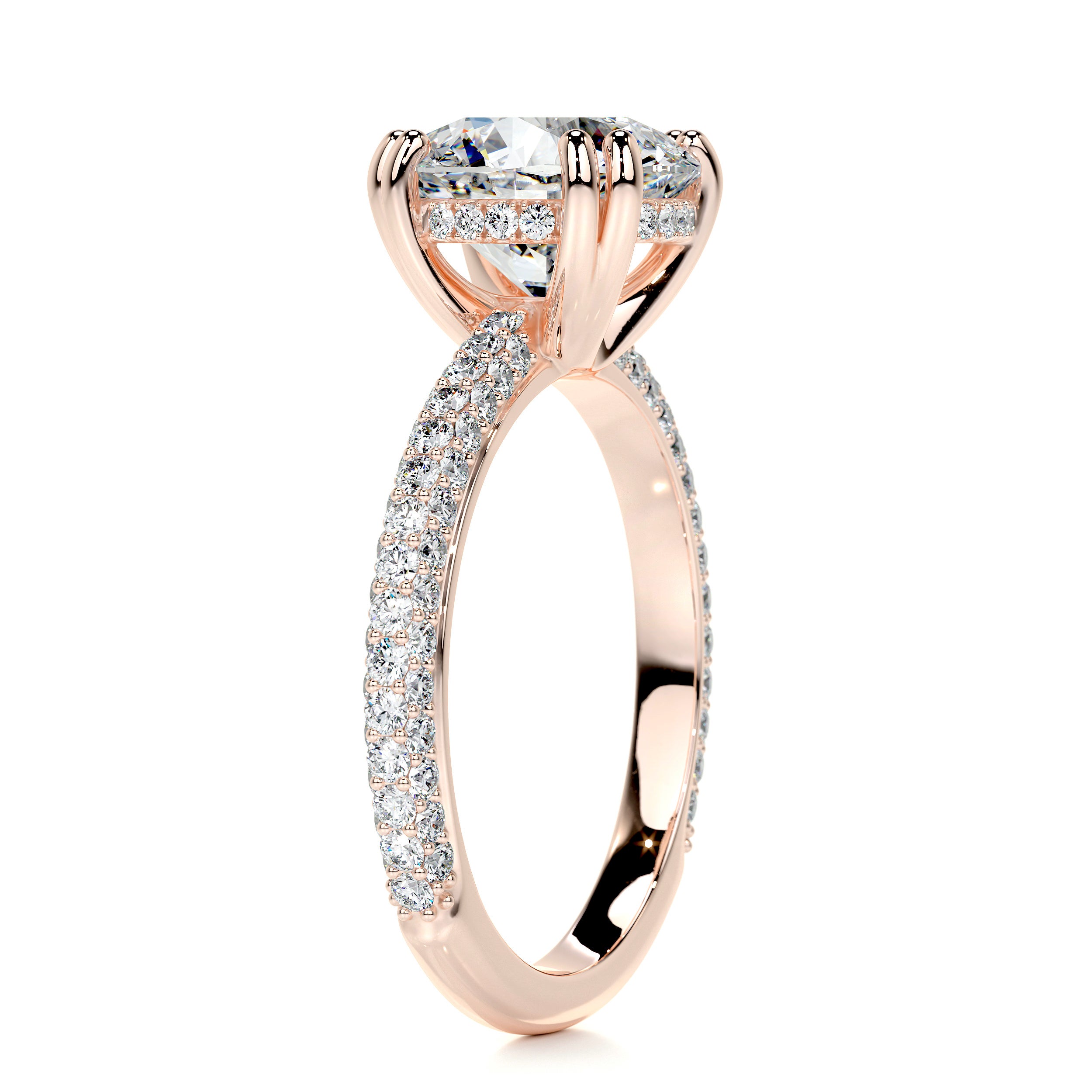 Lorena Diamond Engagement Ring -14K Rose Gold