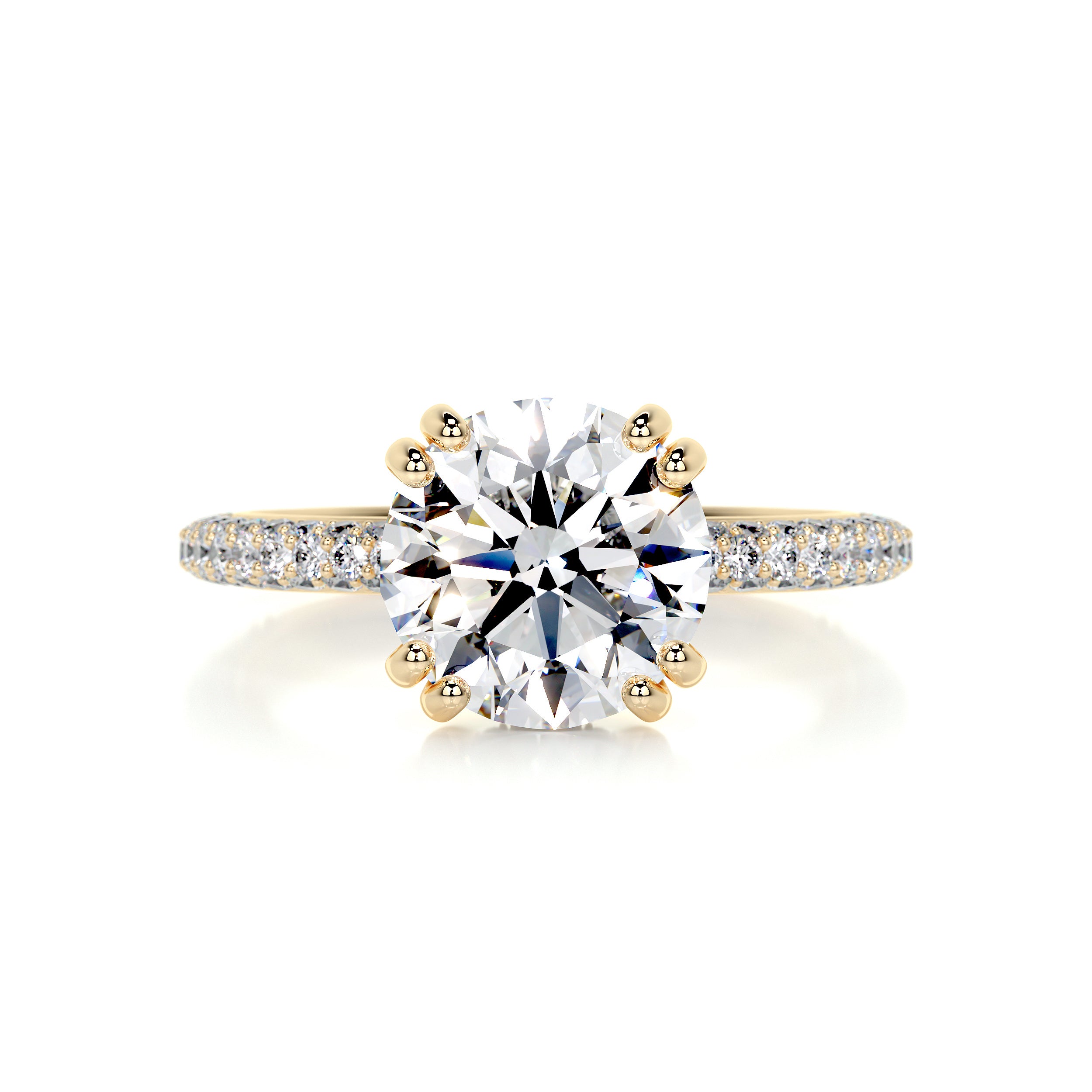 Lorena Diamond Engagement Ring -18K Yellow Gold