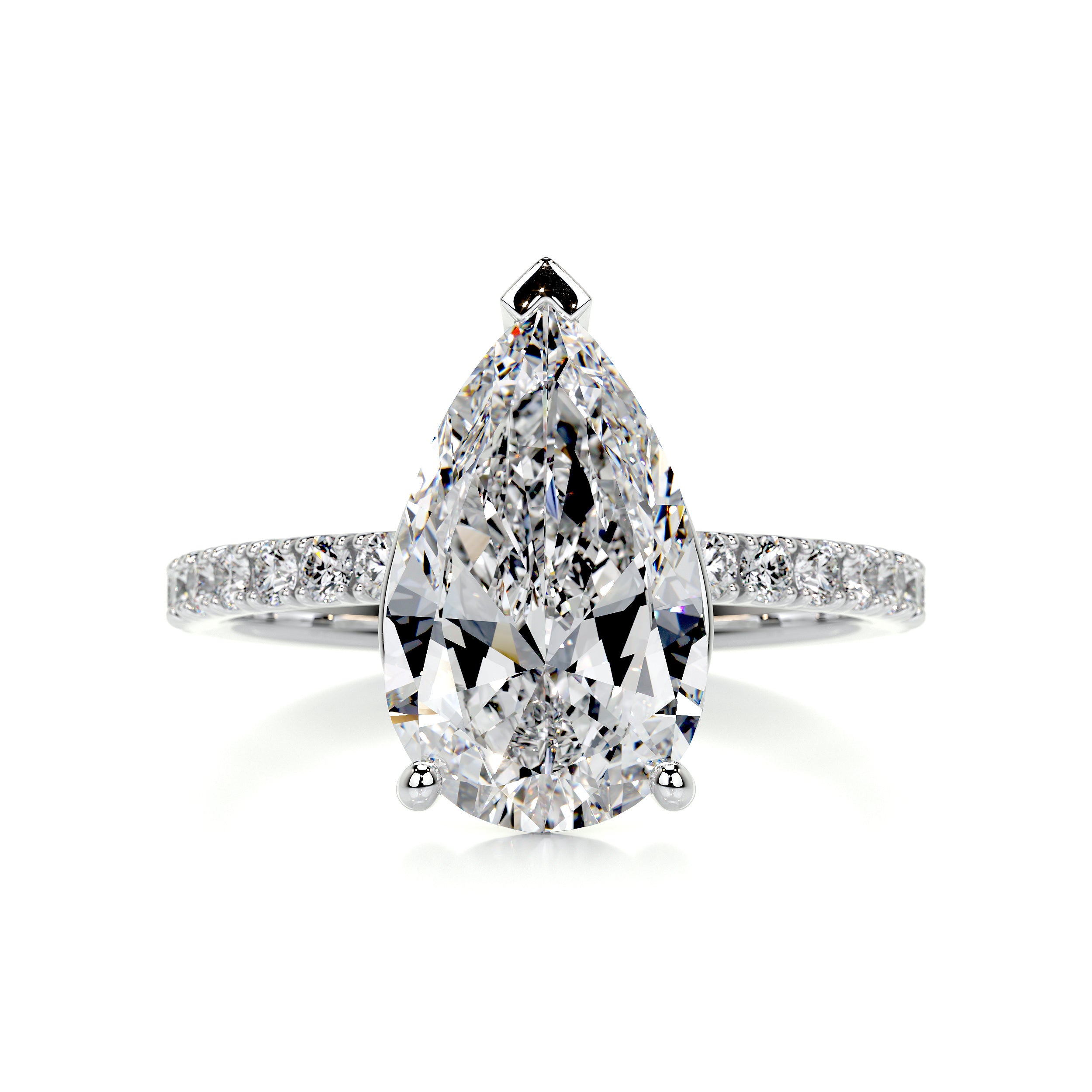 Jenny Diamond Engagement Ring -14K White Gold