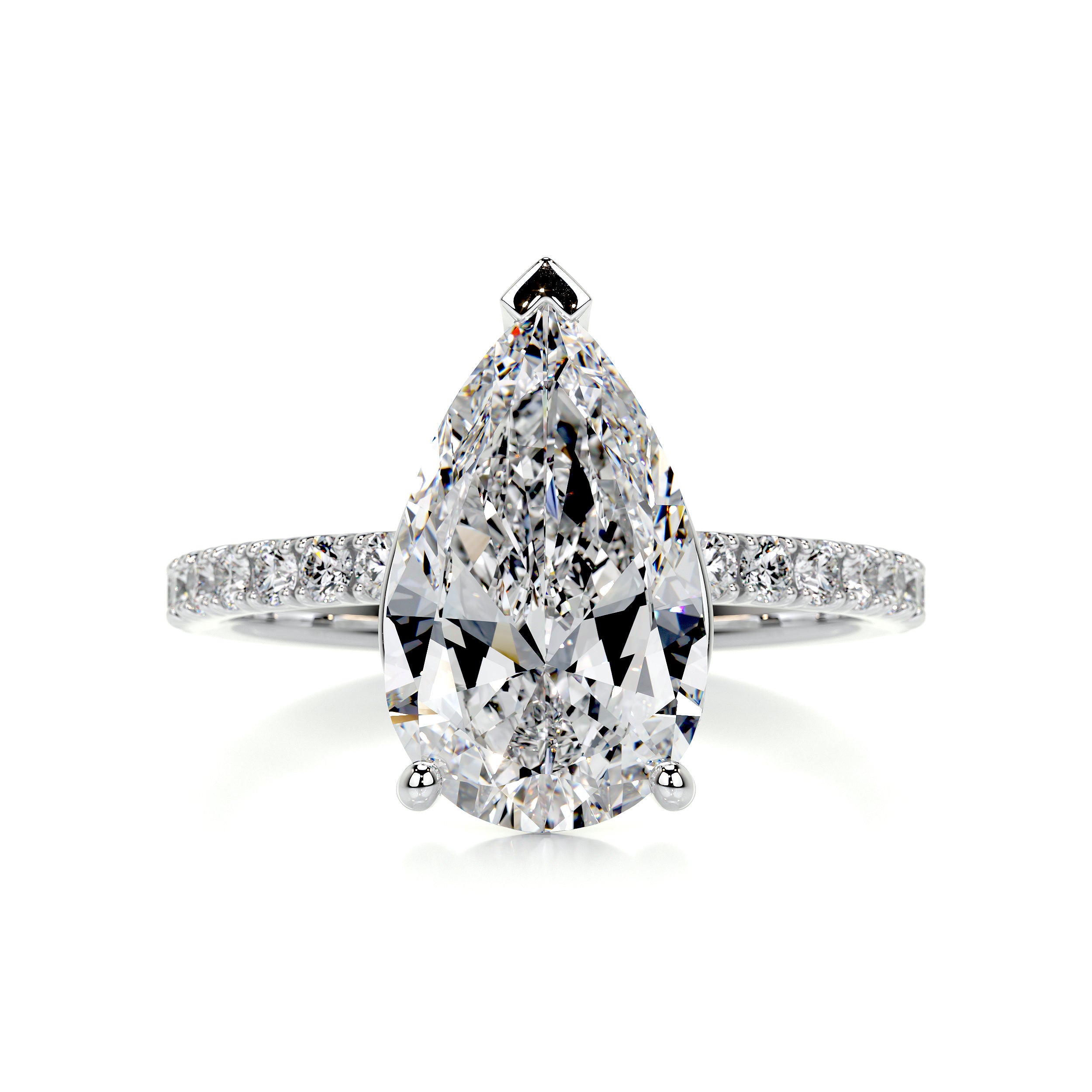 Jenny Diamond Engagement Ring -14K White Gold