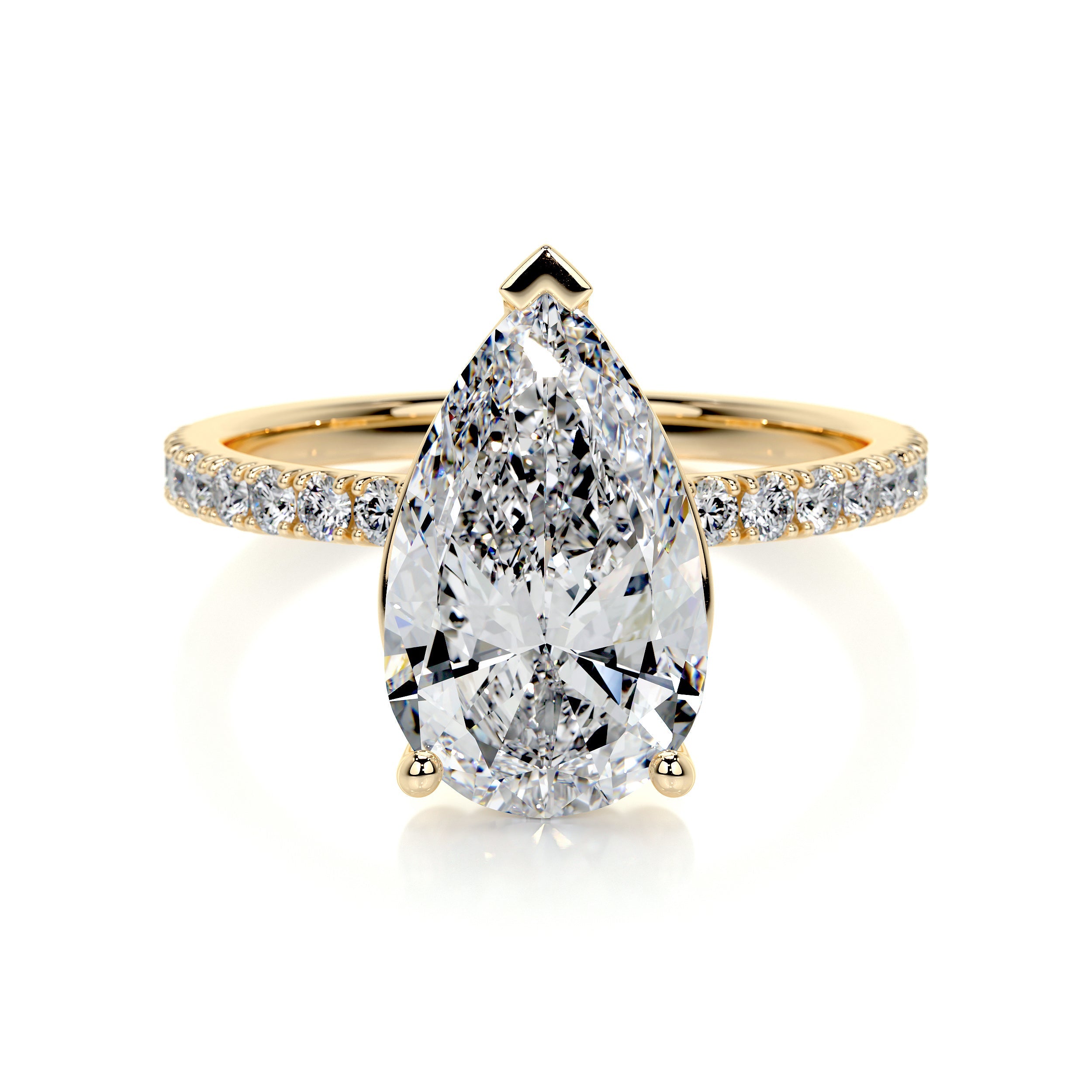 Jenny Lab Grown Diamond Ring   (5.5 Carat) -18K Yellow Gold