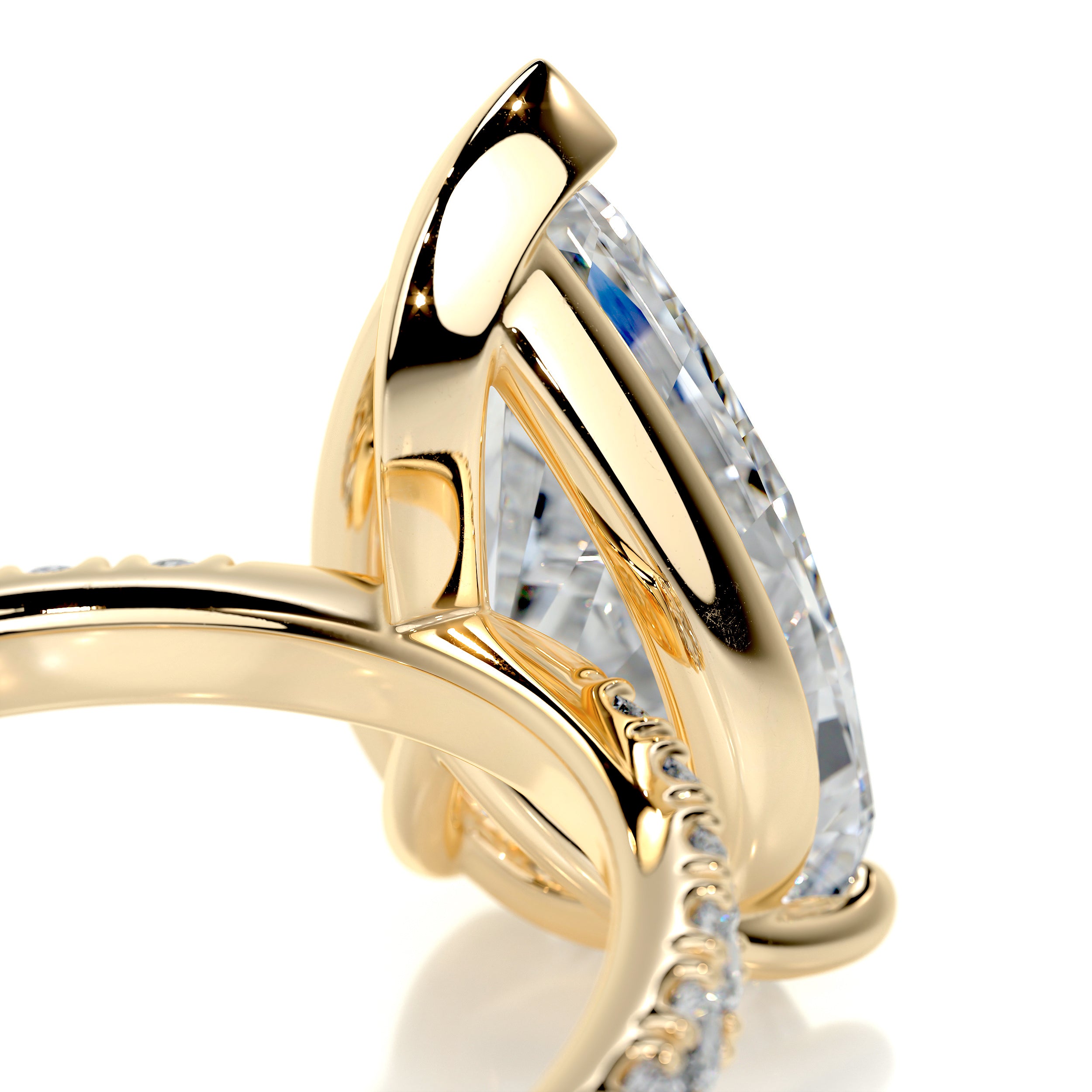 Jenny Diamond Engagement Ring -18K Yellow Gold